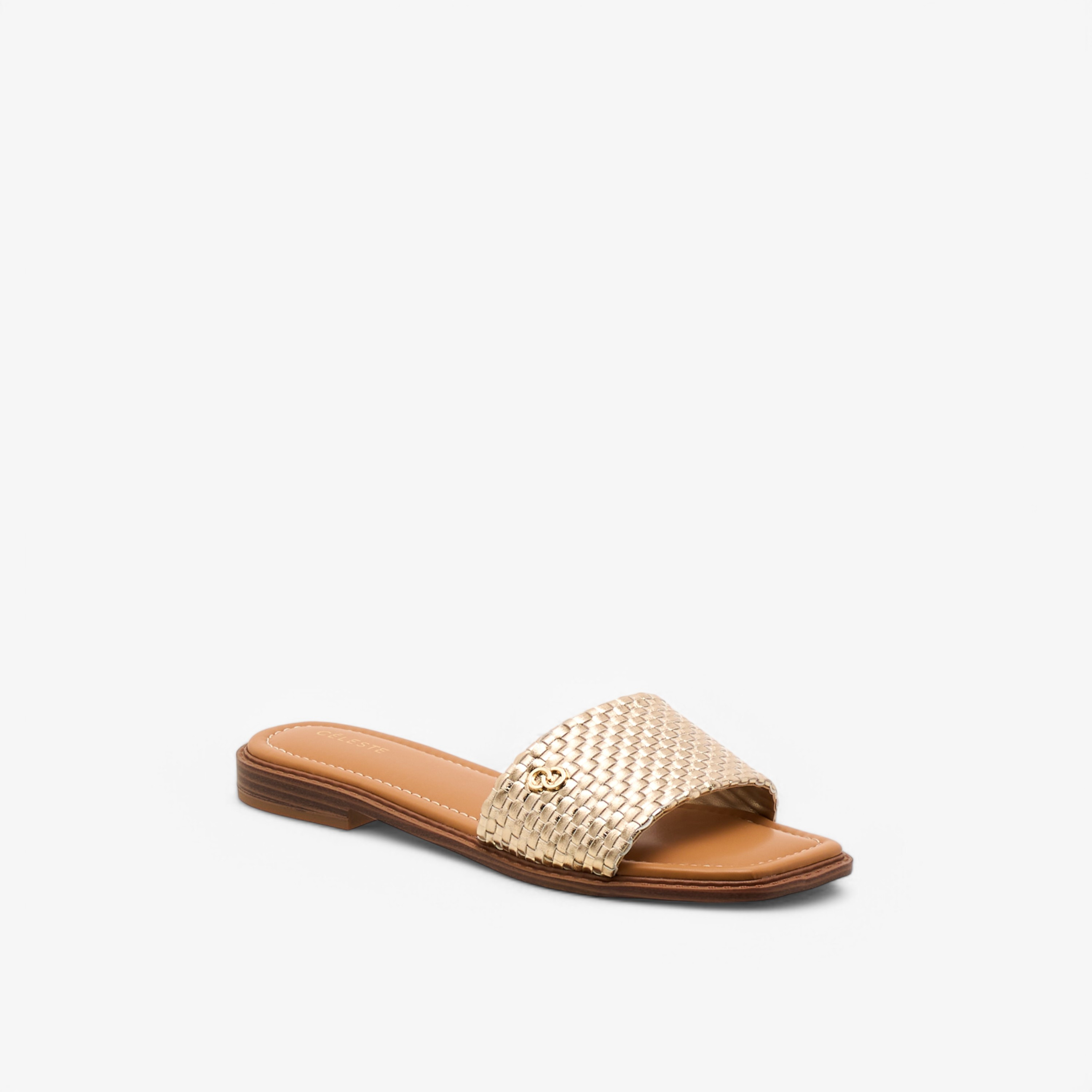 Celeste Women's Textured Slip-On Flat Sandals-women-shoes-flats-sandals-image-2