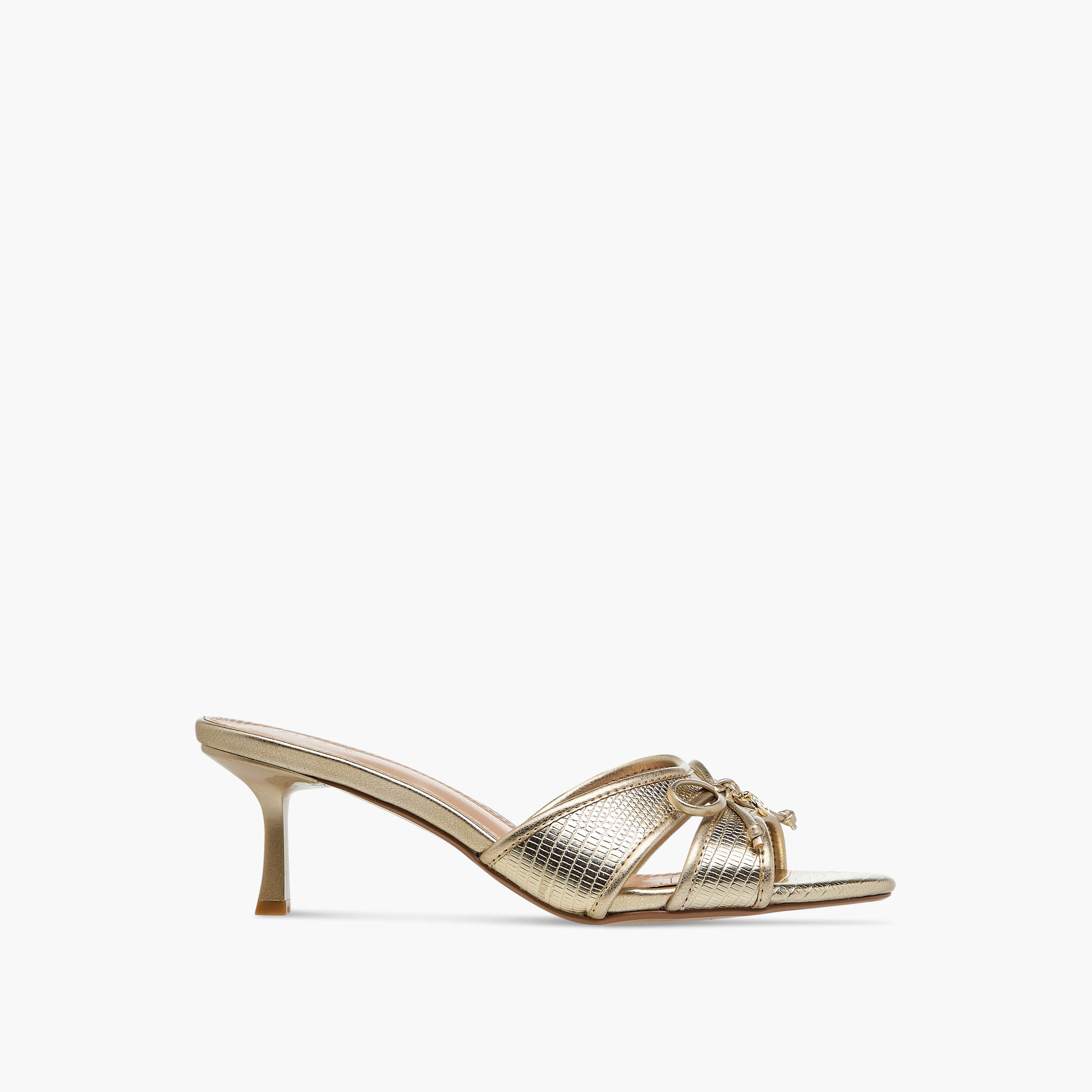 Celeste Women's Bow Detail Slip-On Sandals with Flared Heels-women-shoes-sandals-heeled-image-3