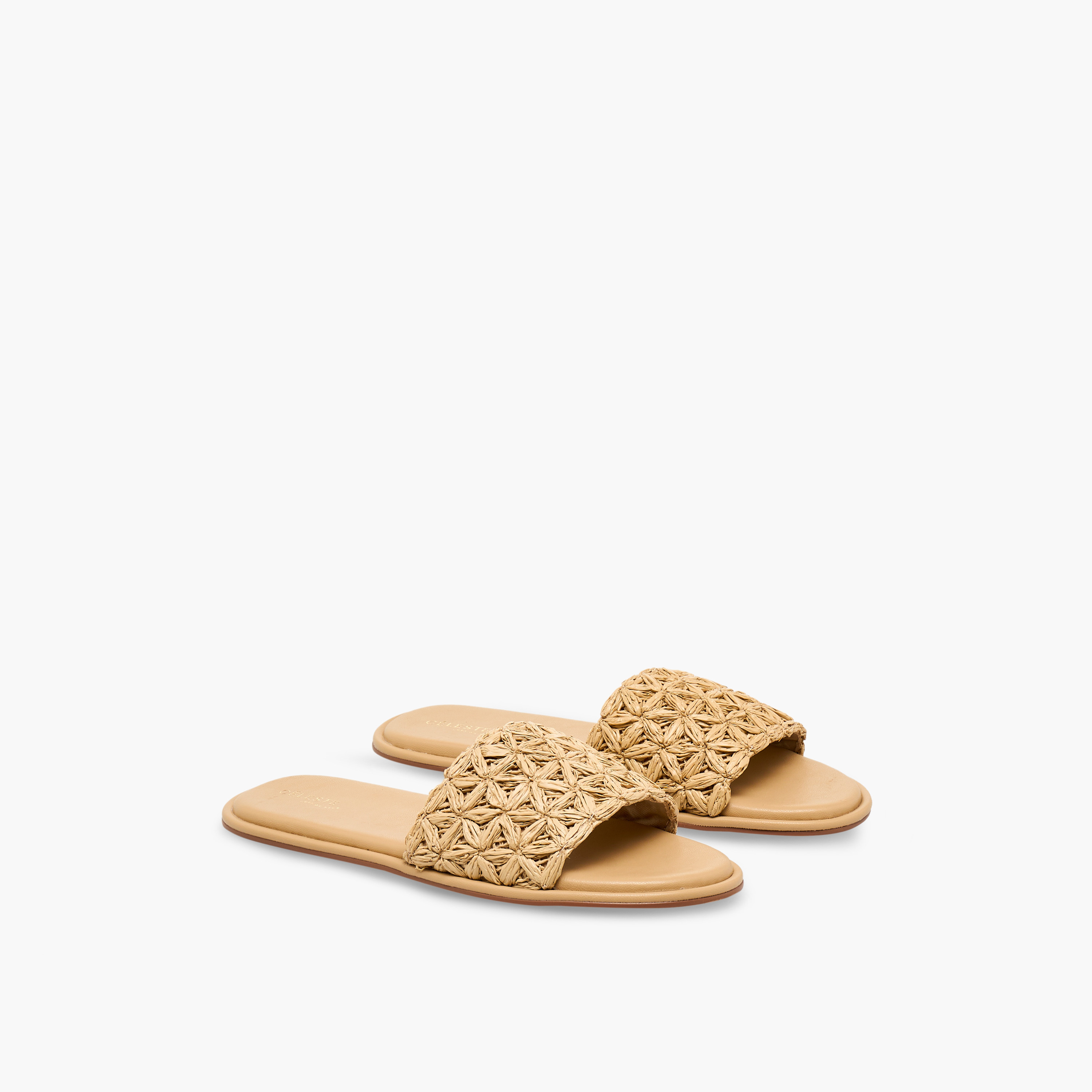 صندل مسطح منسوج بارز الملمس للنساء من سيليست-women-shoes-sandals-flats-image-1