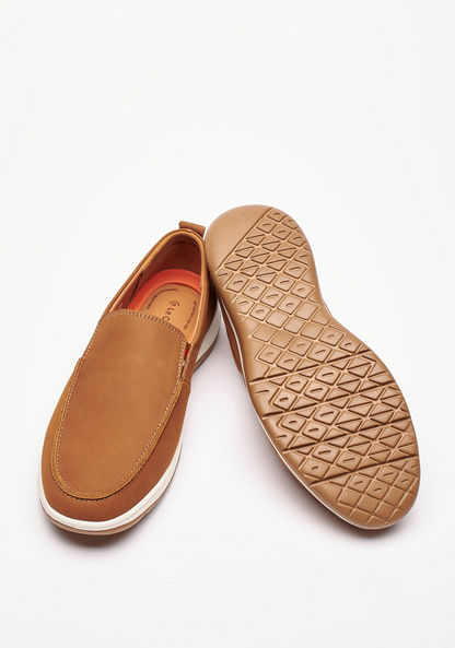 Le Confort Leather Slip-On Loafers with Pull Tabs