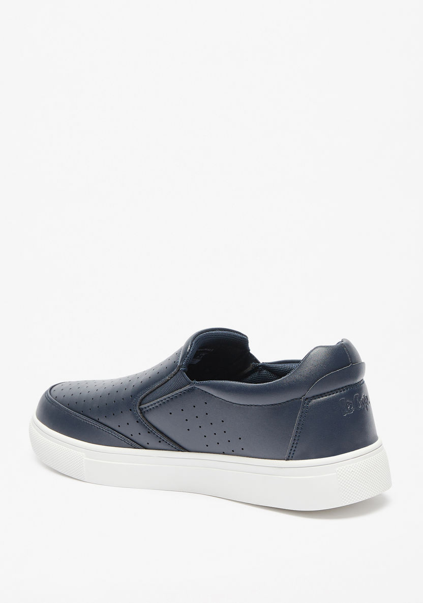 Lee Cooper Solid Slip-On Loafers-Loafers-image-1