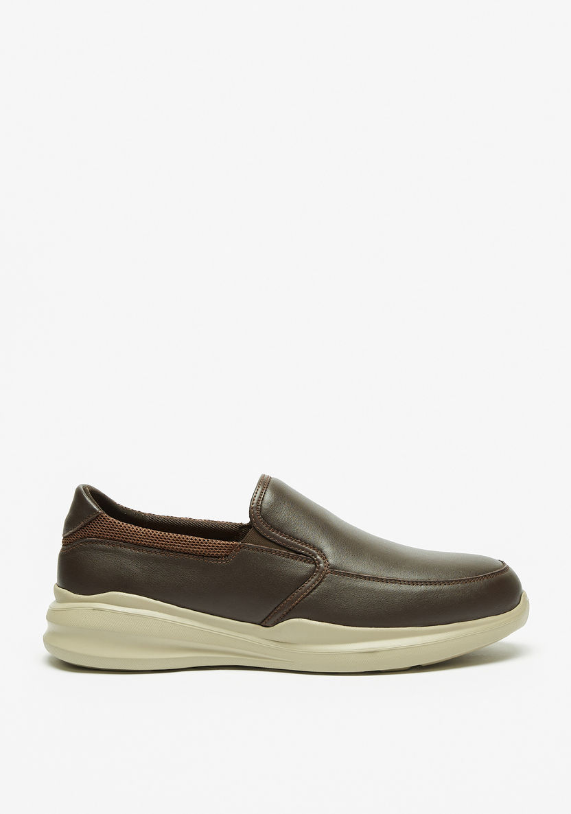 Le Confort Solid Leather Slip-On Loafers-Loafers-image-3