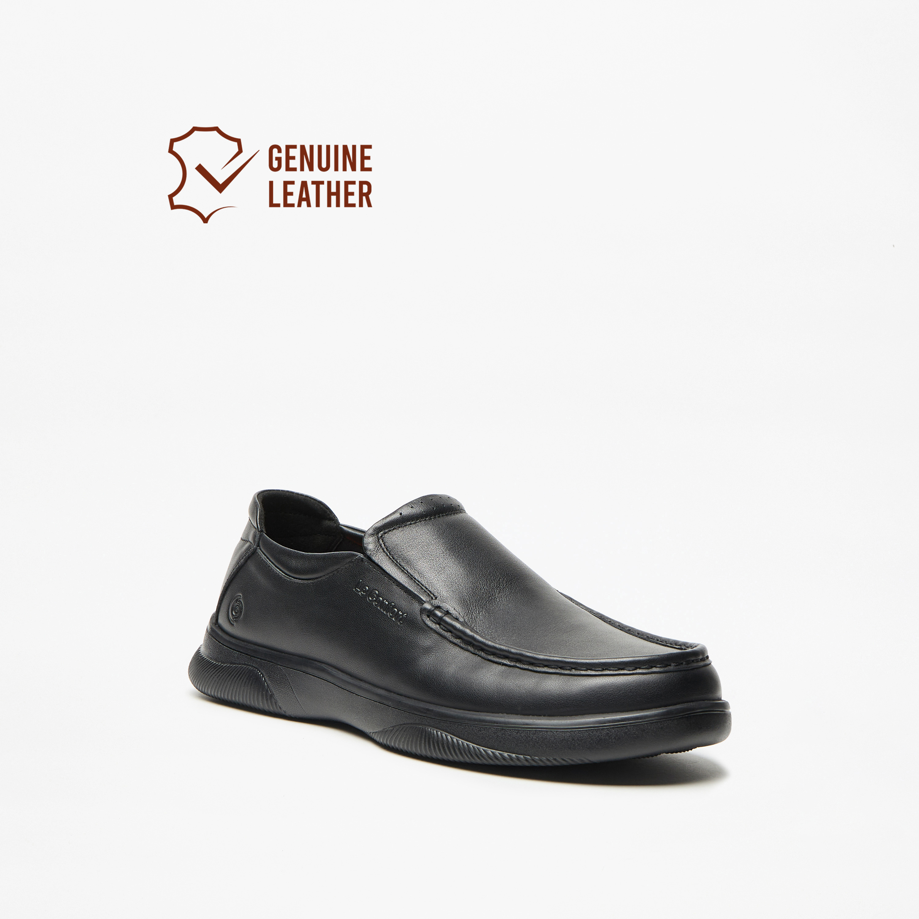 حذاء سادة سهل الارتداء من لو كونفورت-men-shoes-loafersandmoccasins-image-1