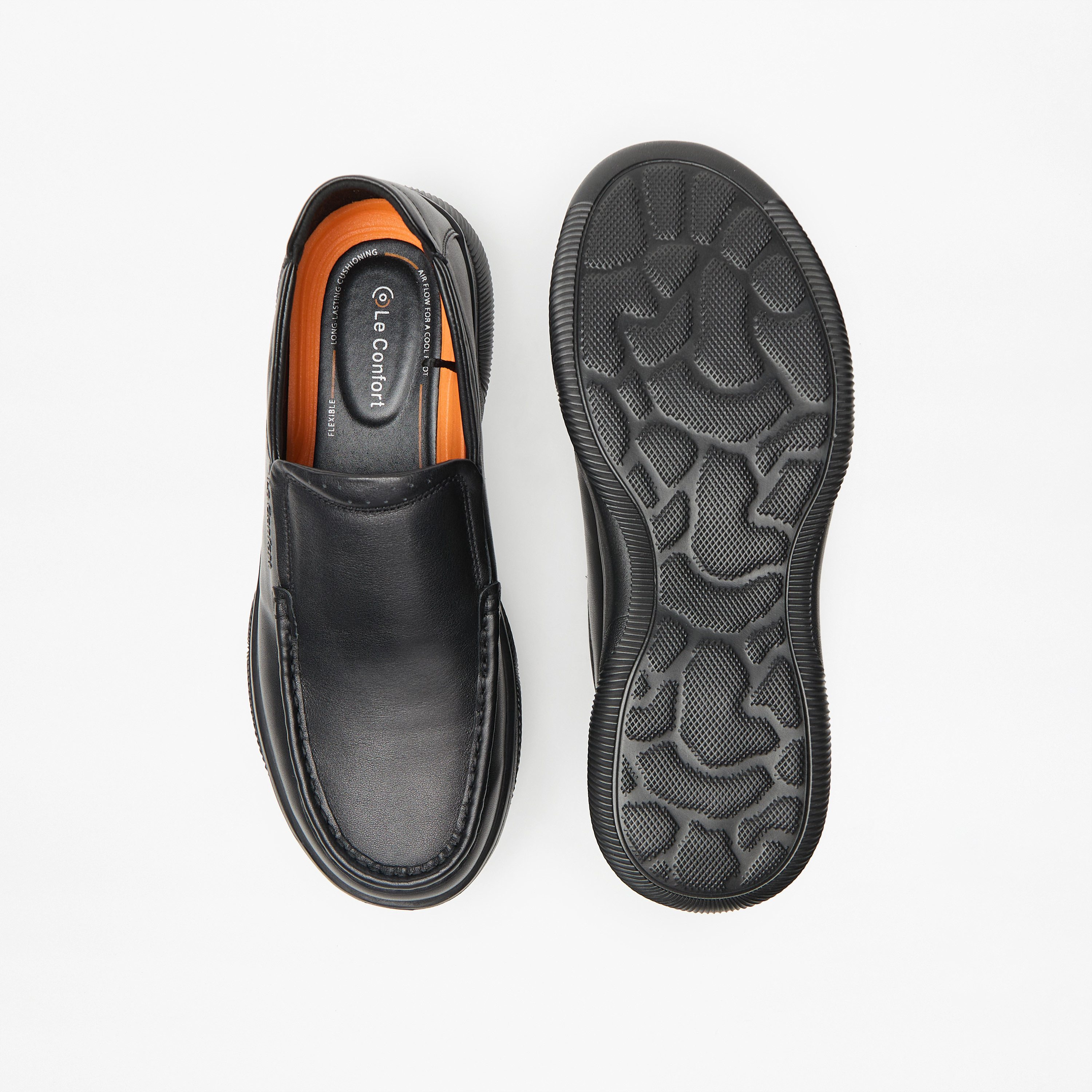 حذاء سادة سهل الارتداء من لو كونفورت-men-shoes-loafersandmoccasins-image-4