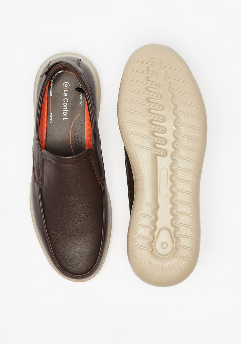 Le Confort Solid Slip-On Loafers-Loafers-image-4