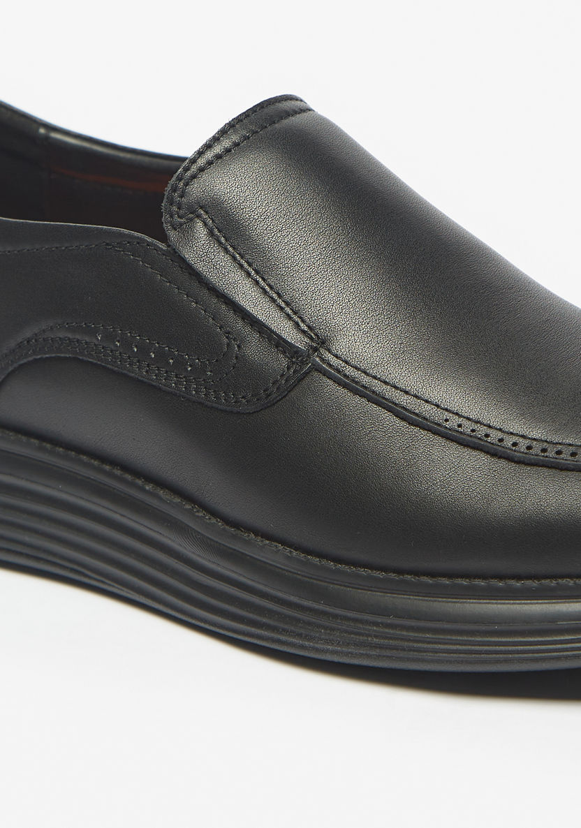 Le Confort Solid Slip-On Leather Loafers-Loafers-image-6