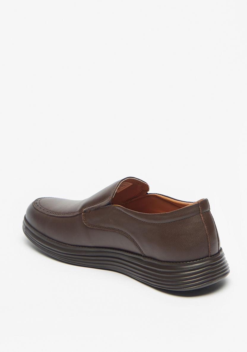Le Confort Solid Slip-On Leather Loafers-Loafers-image-2