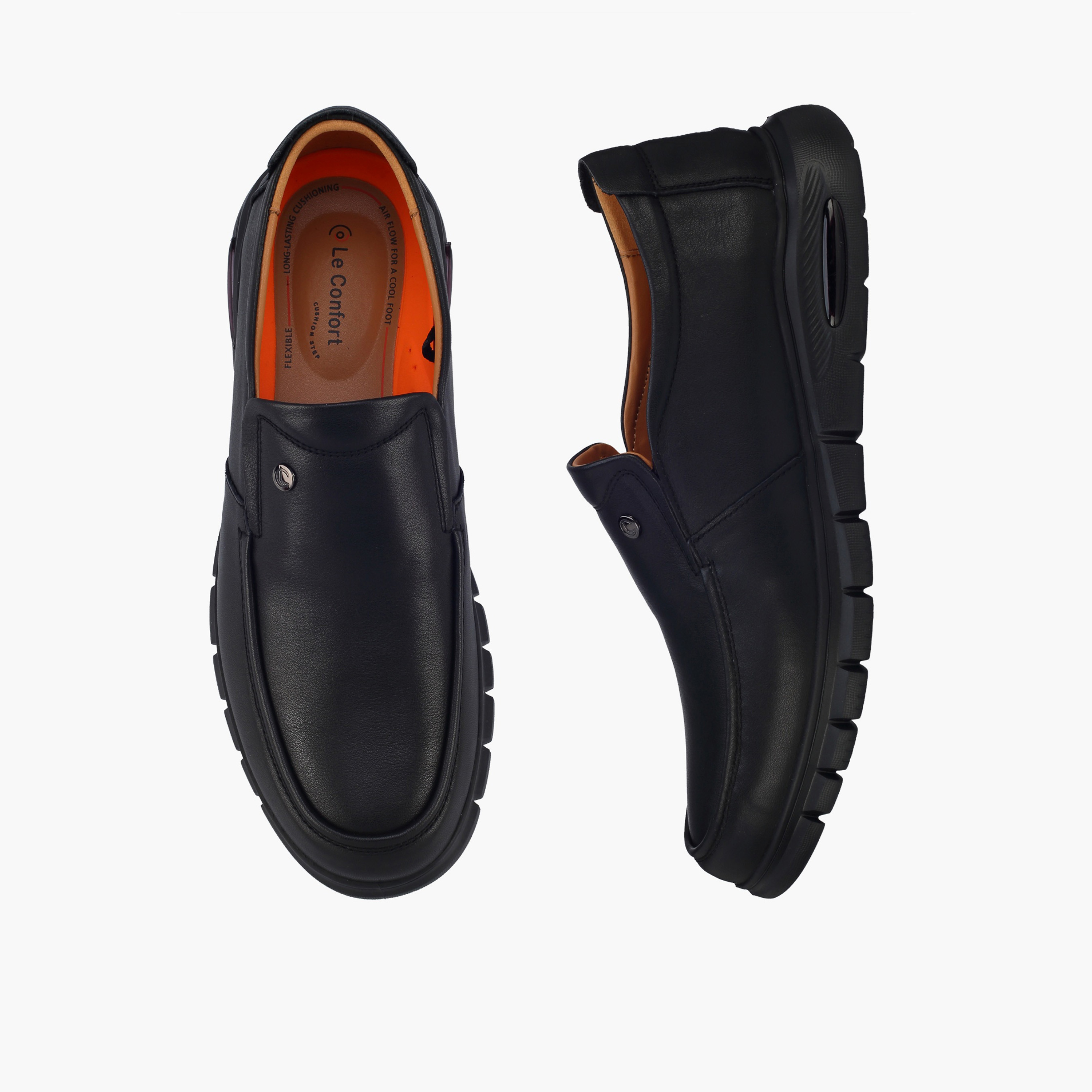حذاء جلد سهل الارتداء للرجال من لو كونفورت-men-shoes-formalshoes-image-1