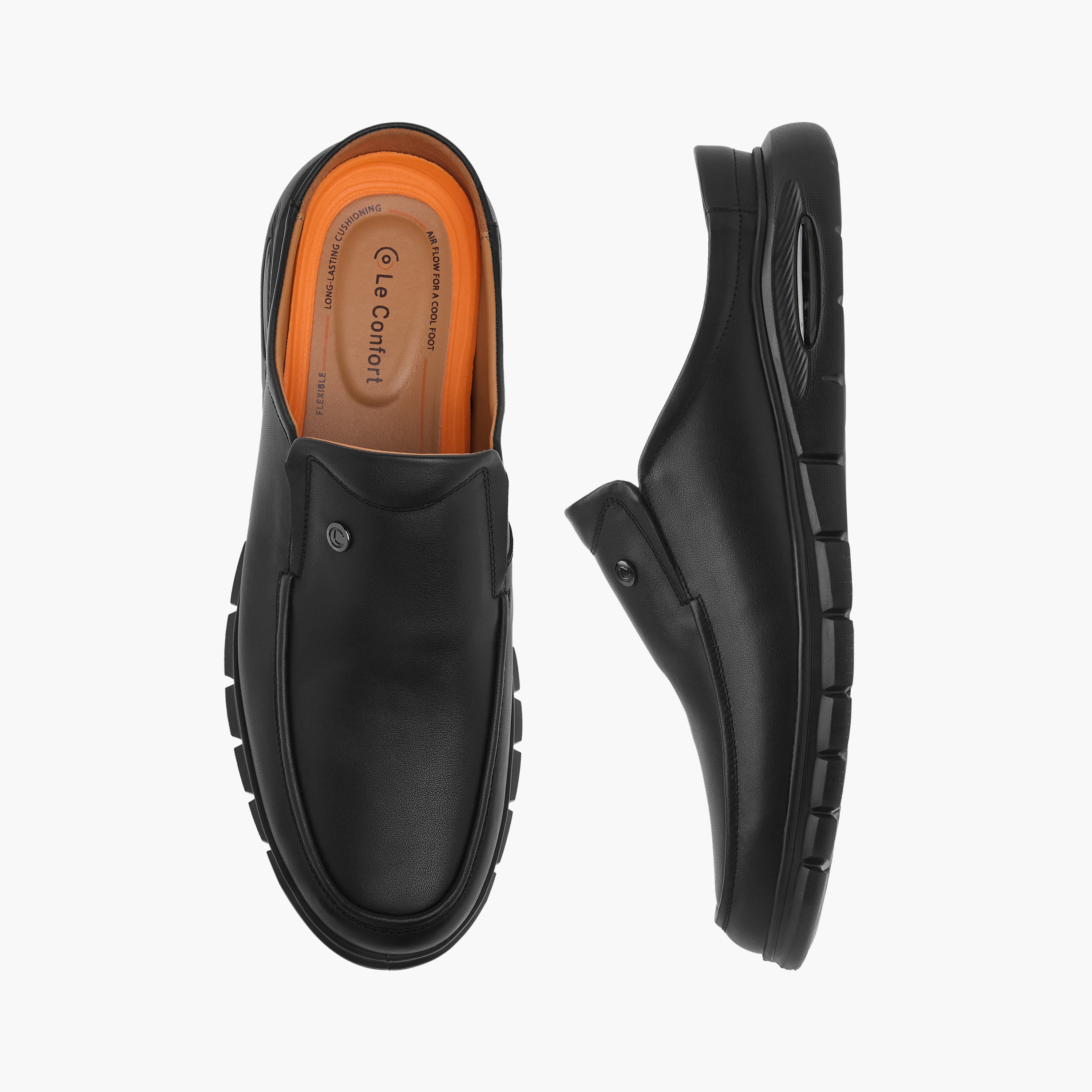 Le Confort Solid Slip-On Comfort Mules-men-shoes-loafersandmoccasins-image-1