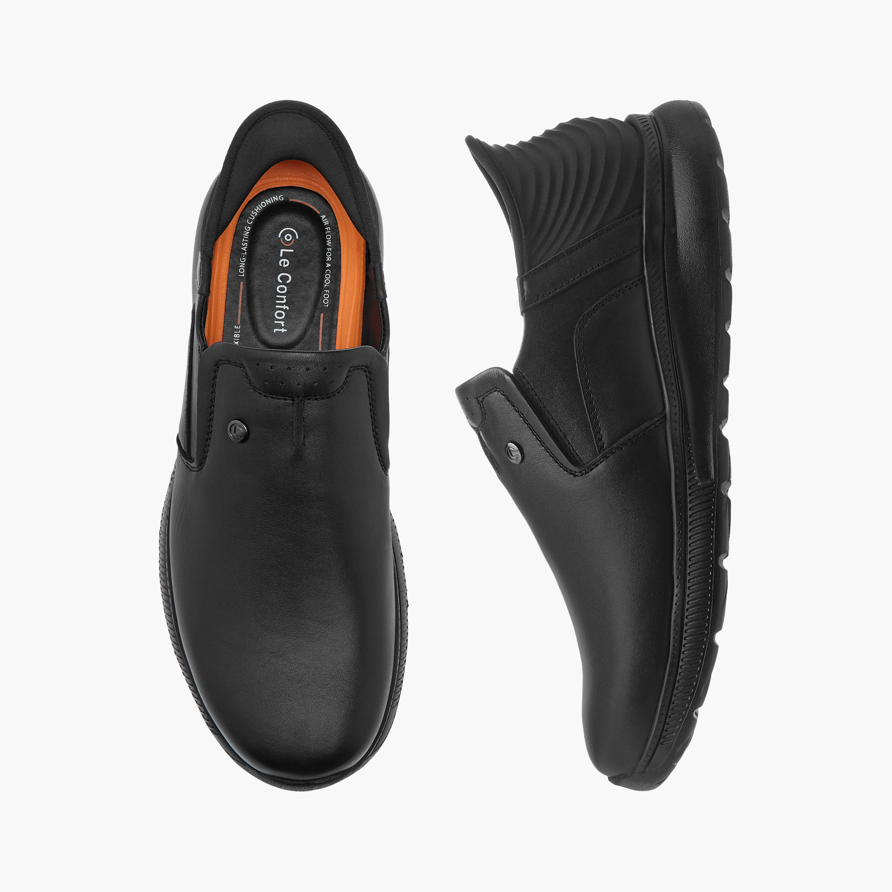 Le Confort Solid Slip-On Comfort Loafers-men-shoes-loafersandmoccasins-image-1