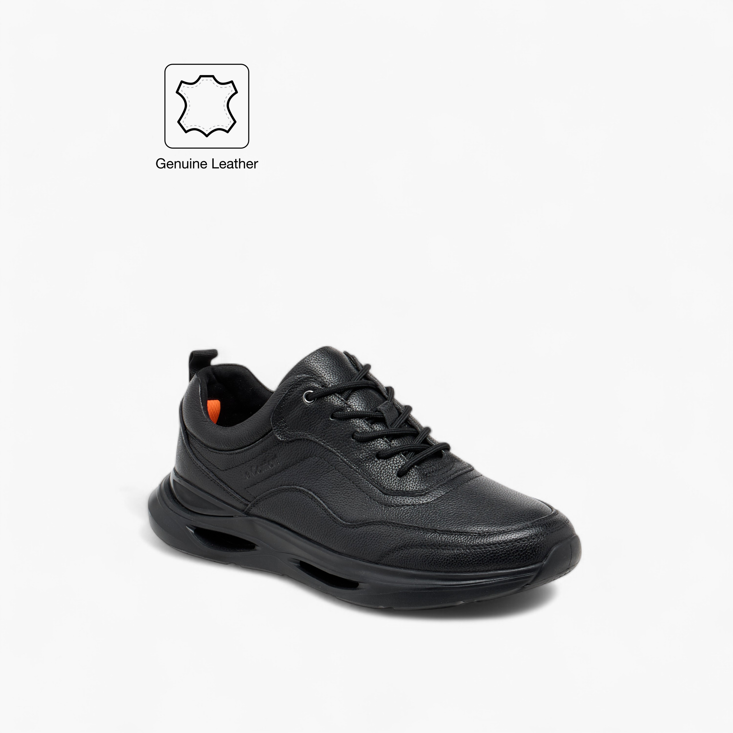 Le Confort Leather Panelled Lace-Up Sneakers-men-shoes-sneakers-image-2