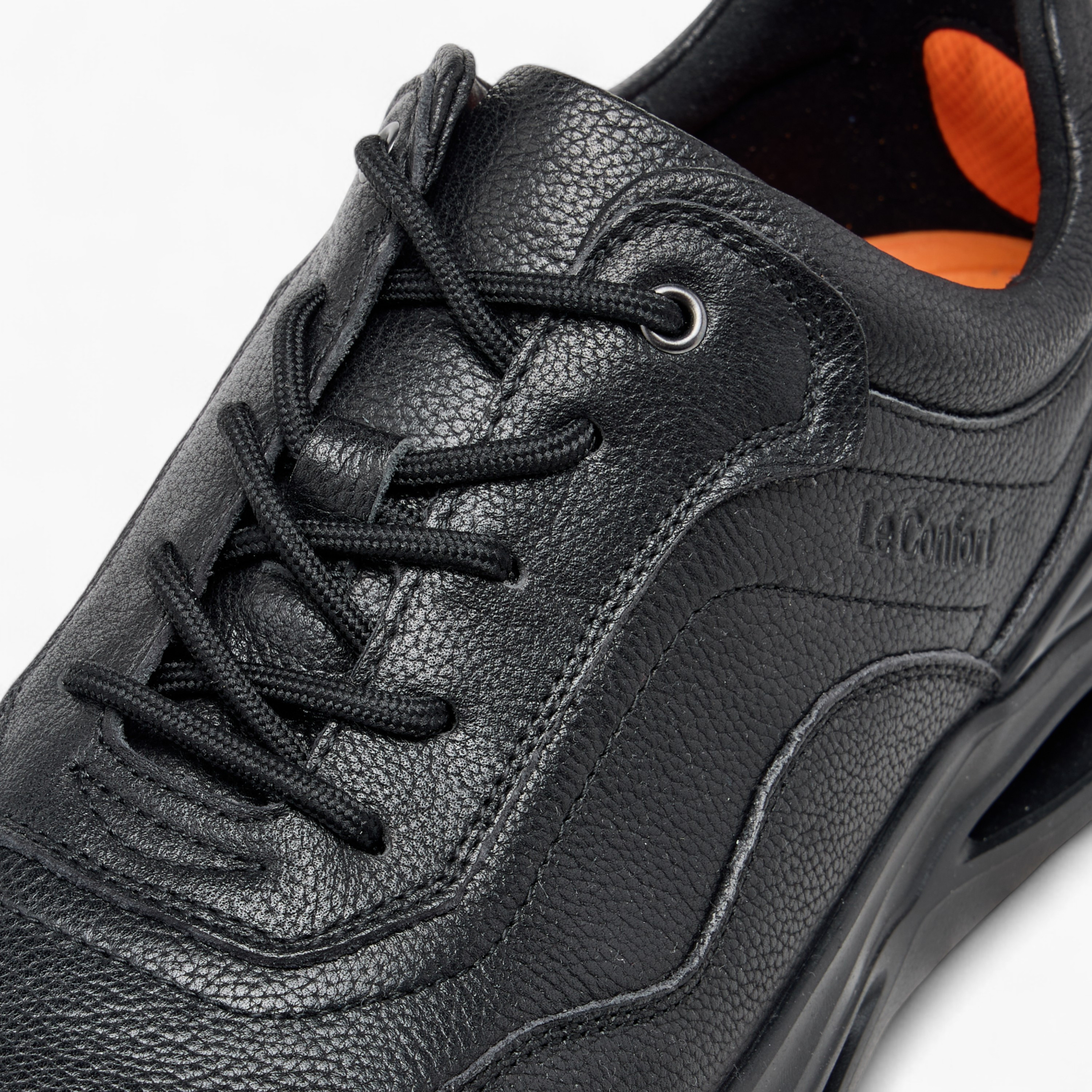 Le Confort Leather Panelled Lace-Up Sneakers-men-shoes-sneakers-image-4
