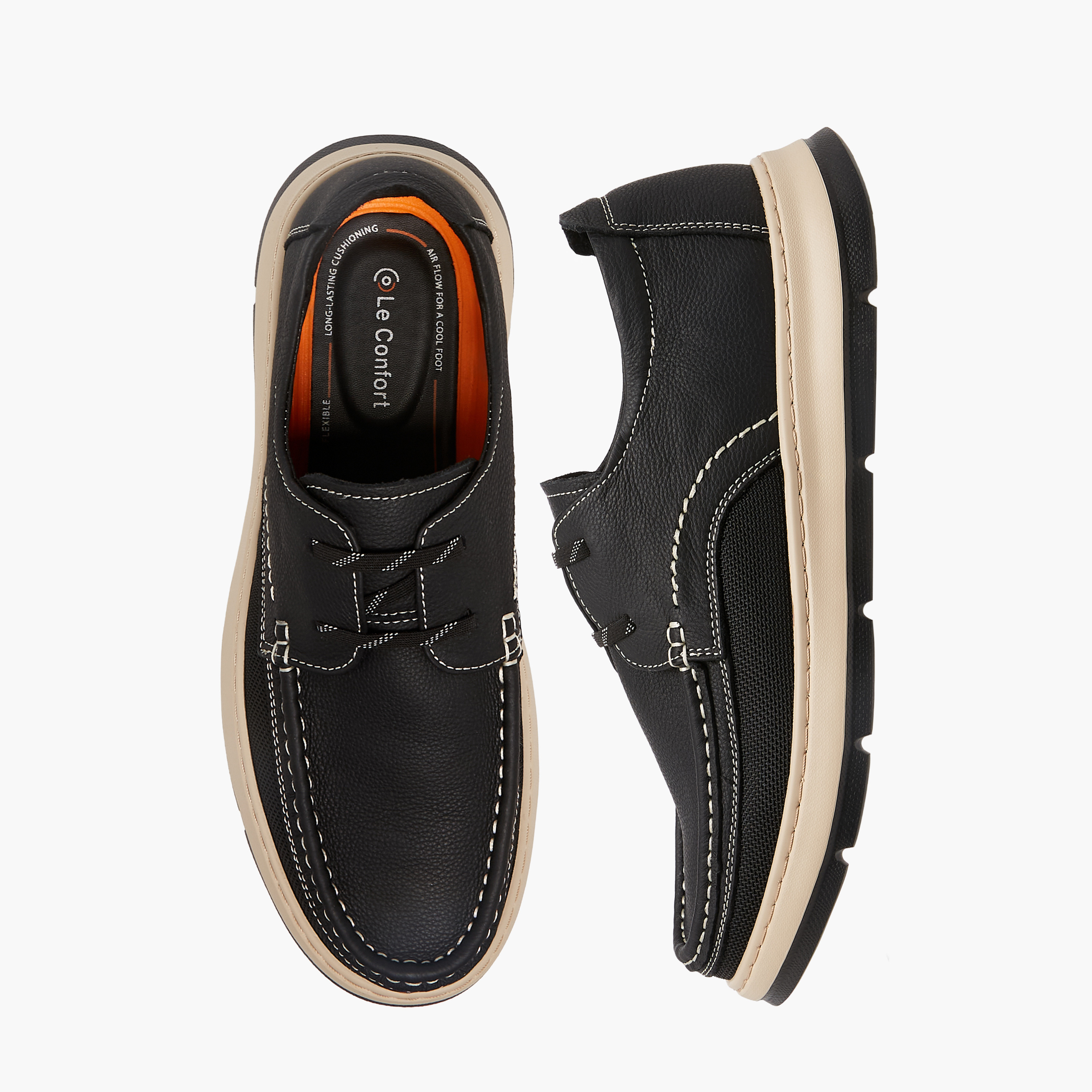 Le Confort Leather Solid Slip-On Sneakers-men-shoes-sneakers-image-1