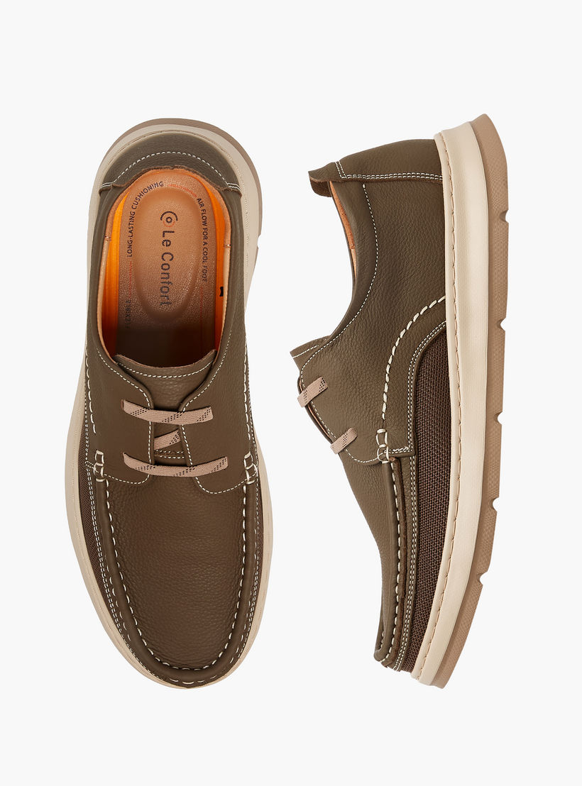 Le Confort Leather Solid Slip-On Sneakers-men-shoes-sneakers-image-1