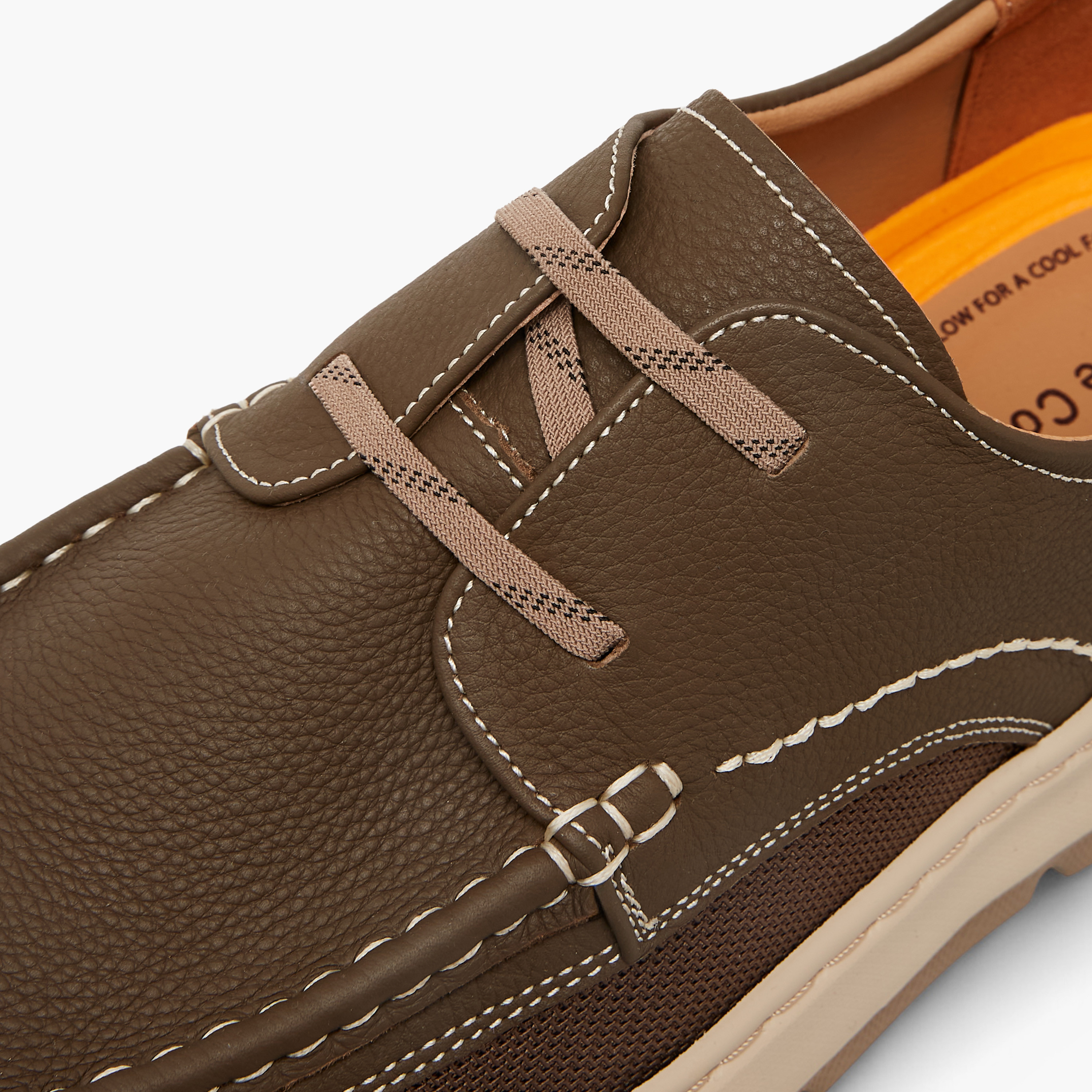 حذاء سنيكرز جلد سادة سهل الارتداء من لو كونفورت -men-shoes-sneakers-image-4