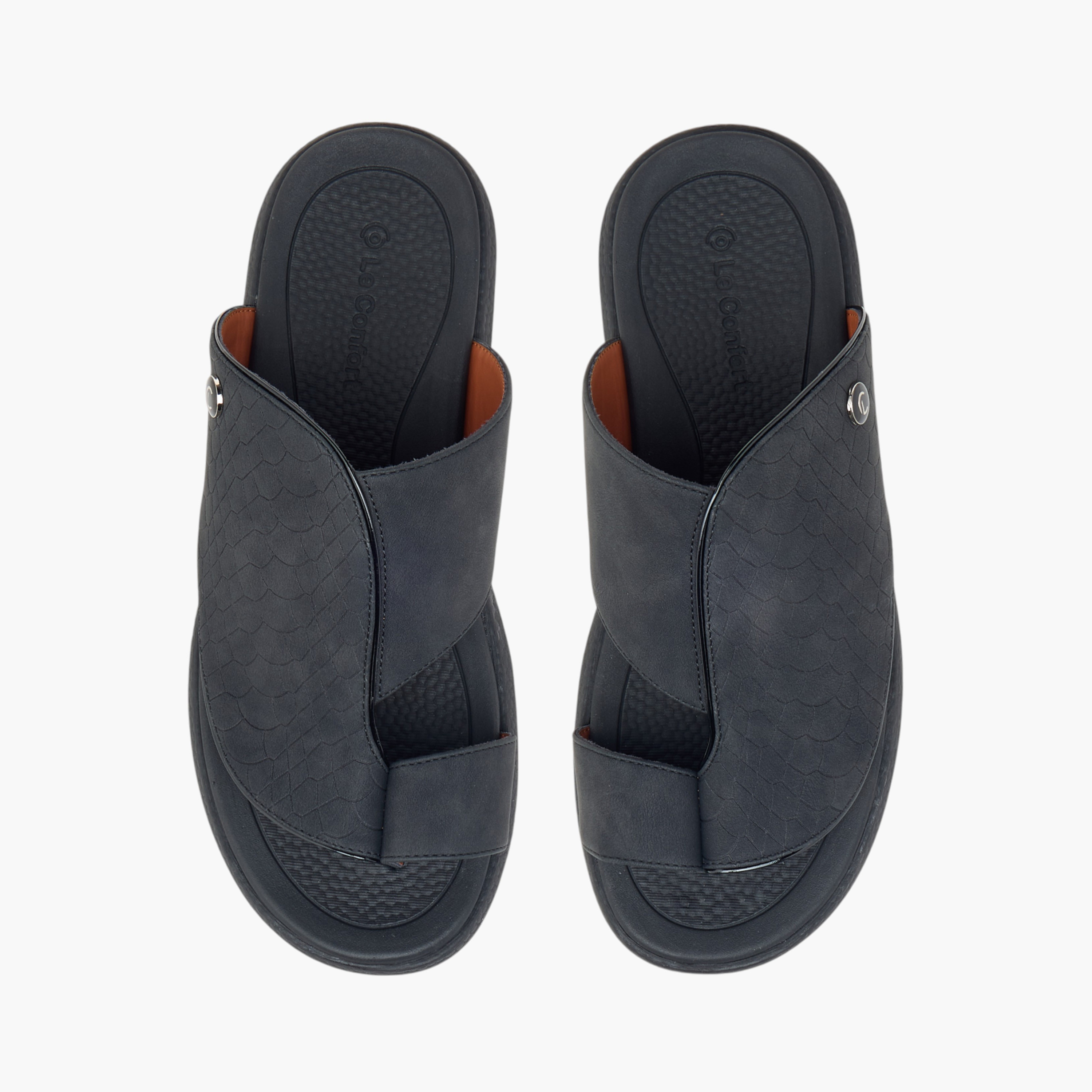 Le Confort Panelled Slip-On Arabic Comfort Sandals-men-shoes-sandals-image-1