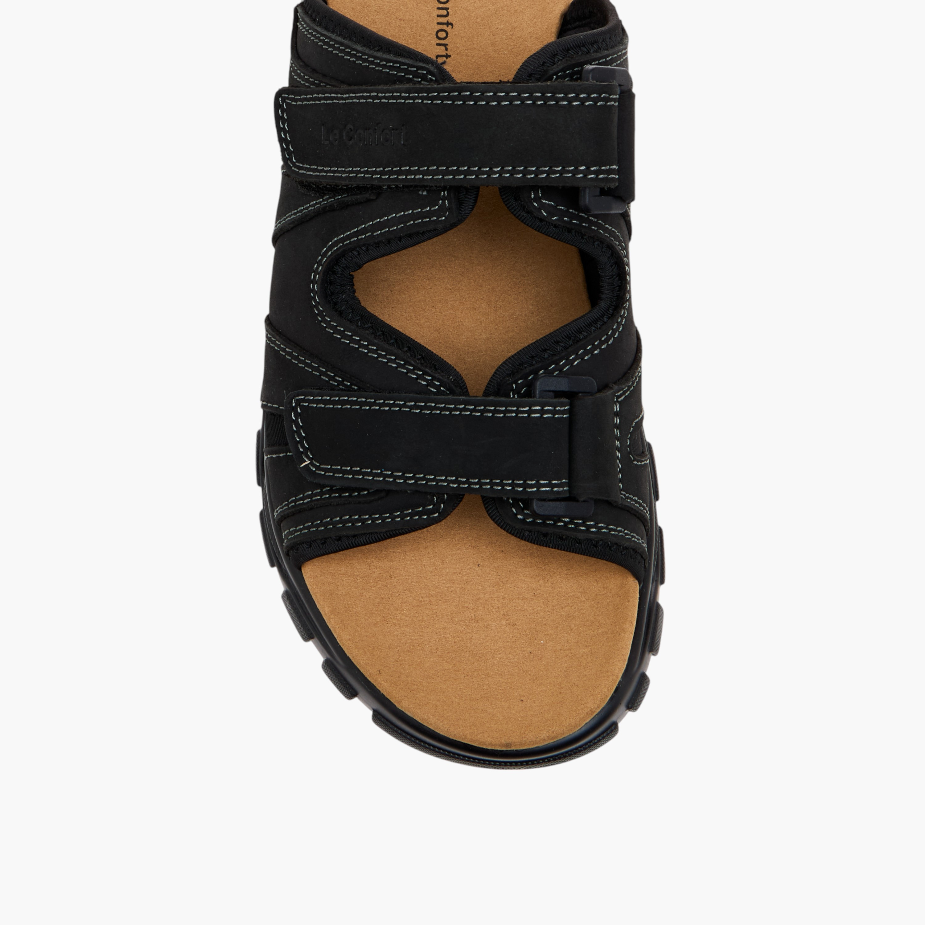 صندل مريح سهل الارتداء بتفاصيل إبزيم من لو كونفورت-men-shoes-sandals-image-3