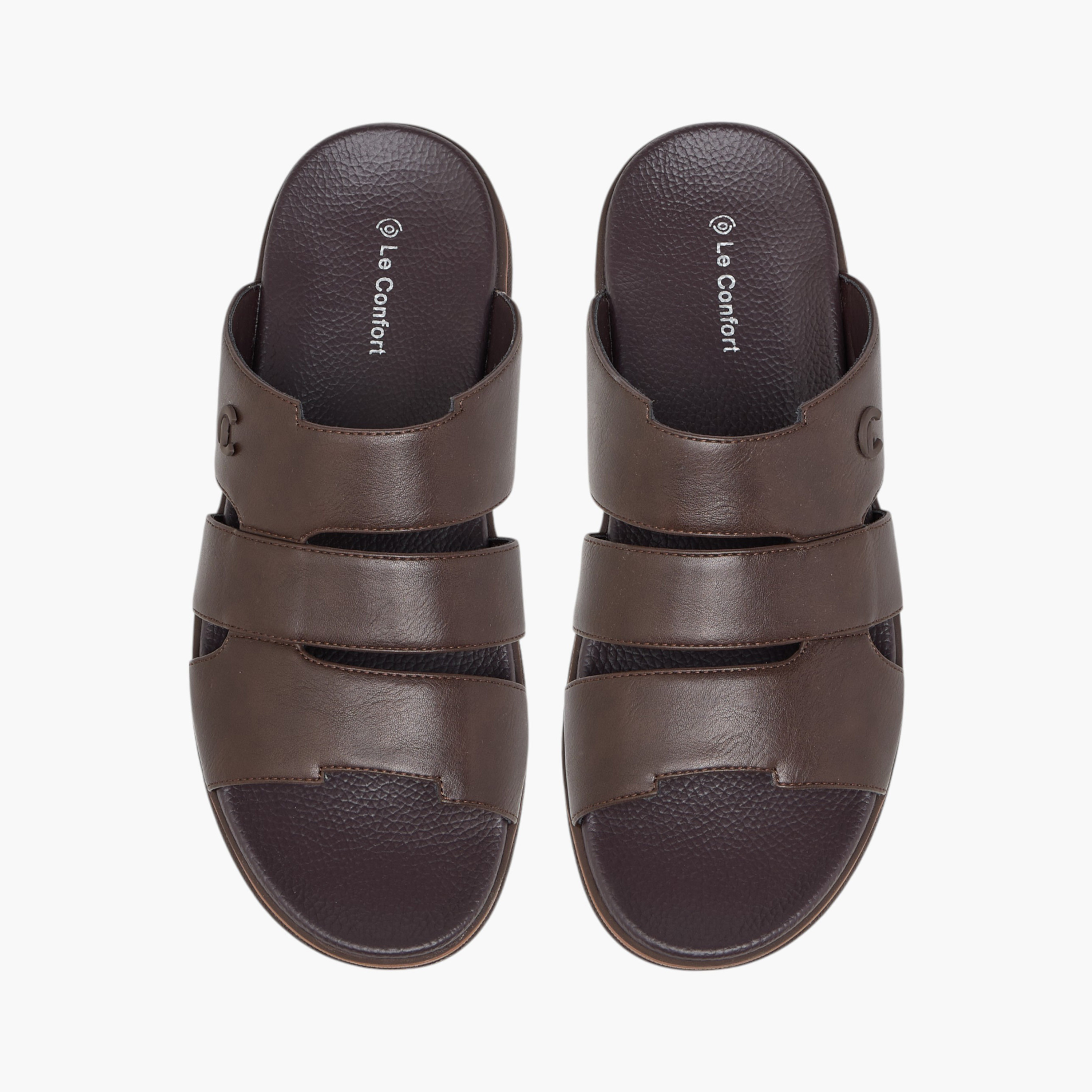 Le Confort Solid Slip-On Comfort Sandals-men-shoes-sandals-image-1