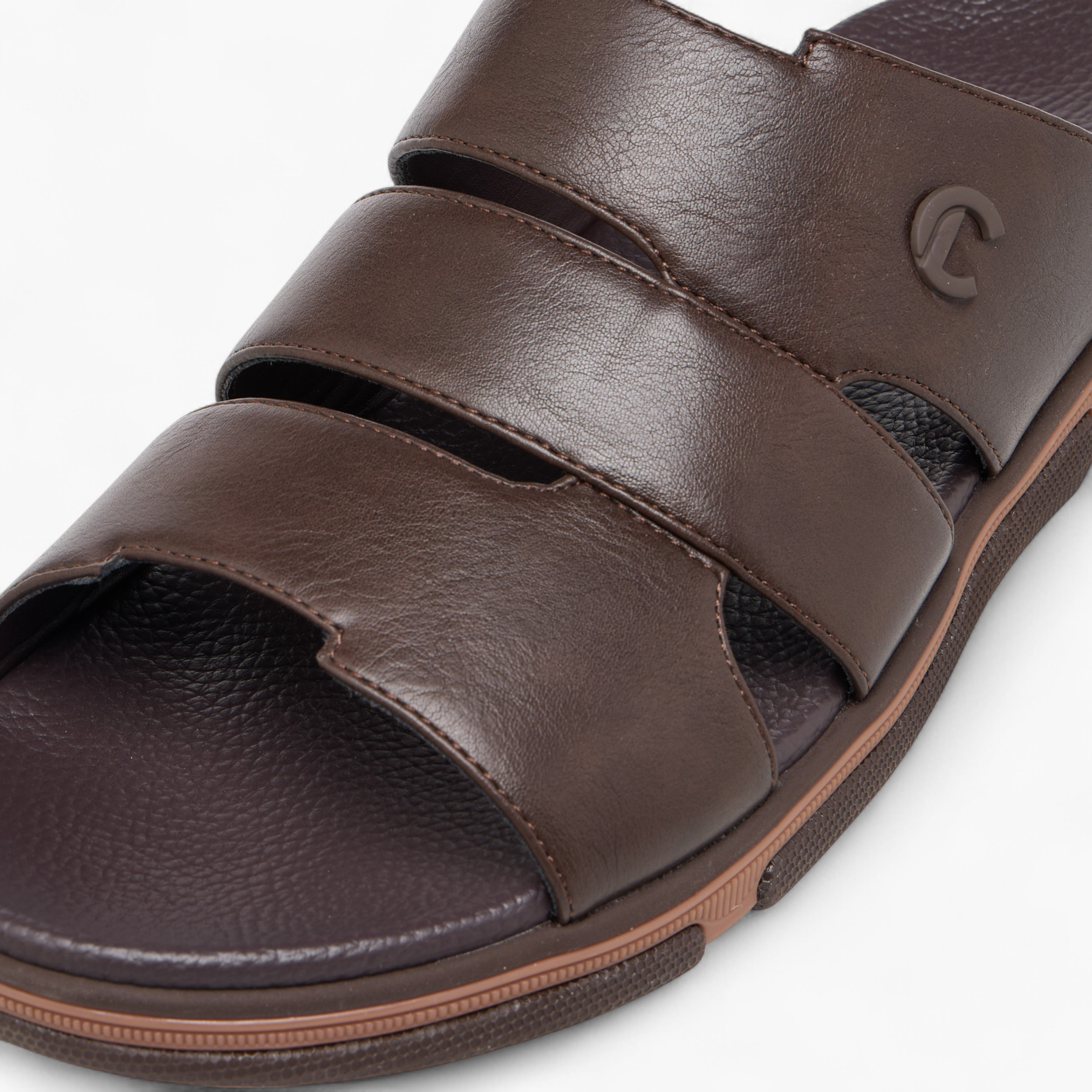 Le Confort Solid Slip-On Comfort Sandals-men-shoes-sandals-image-4