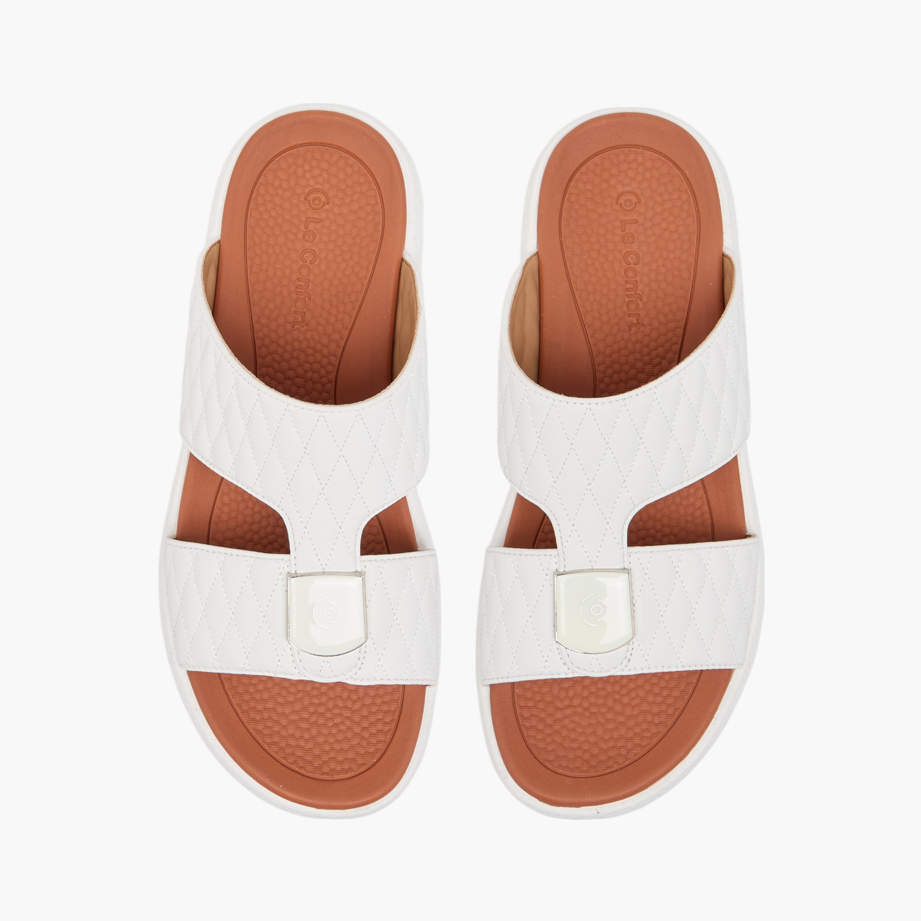 صندل مريح سهل الارتداء بزينة معدنية من لو كونفورت-men-shoes-sandals-image-1