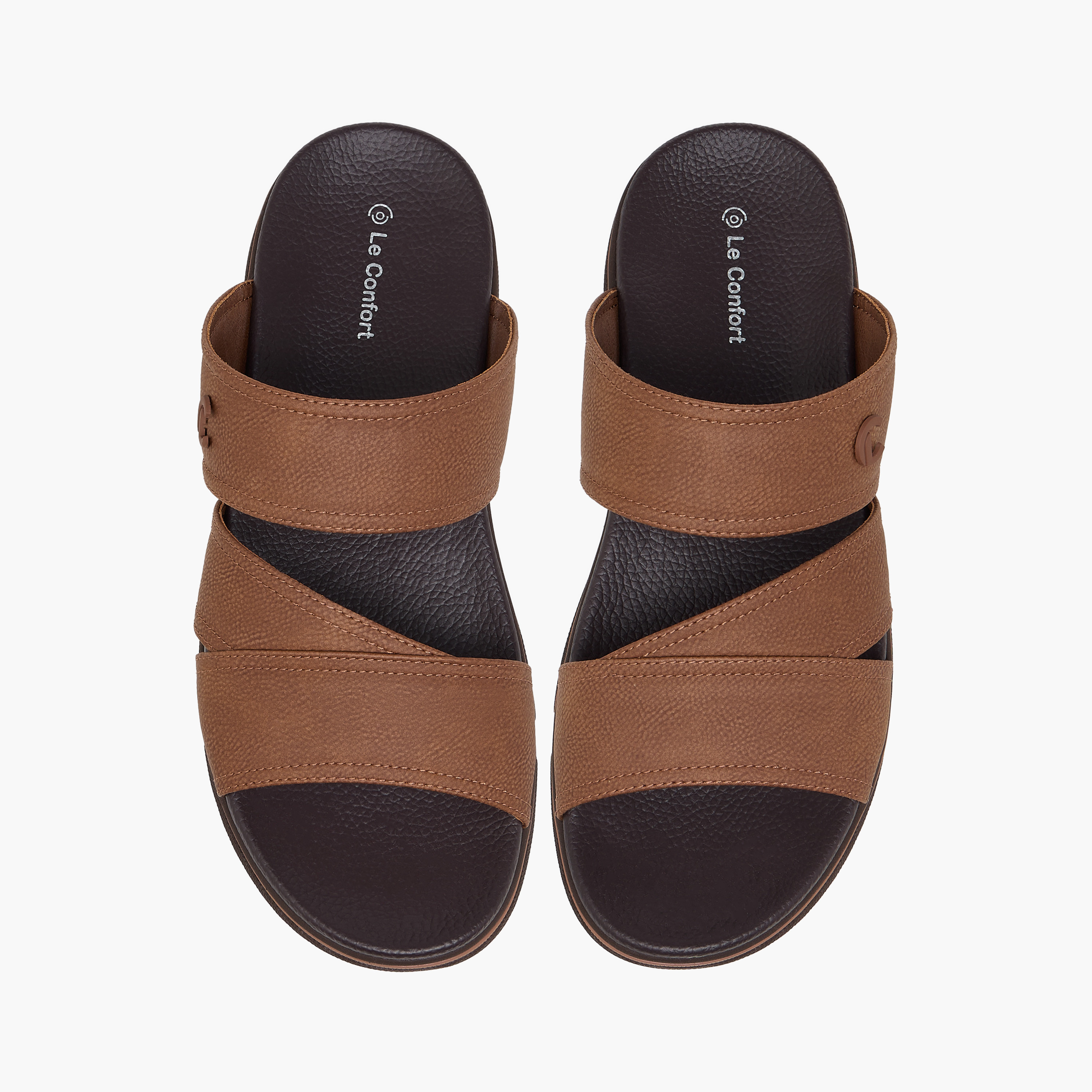 Le Confort Textured Slip-On Comfort Sandals-men-shoes-sandals-image-1