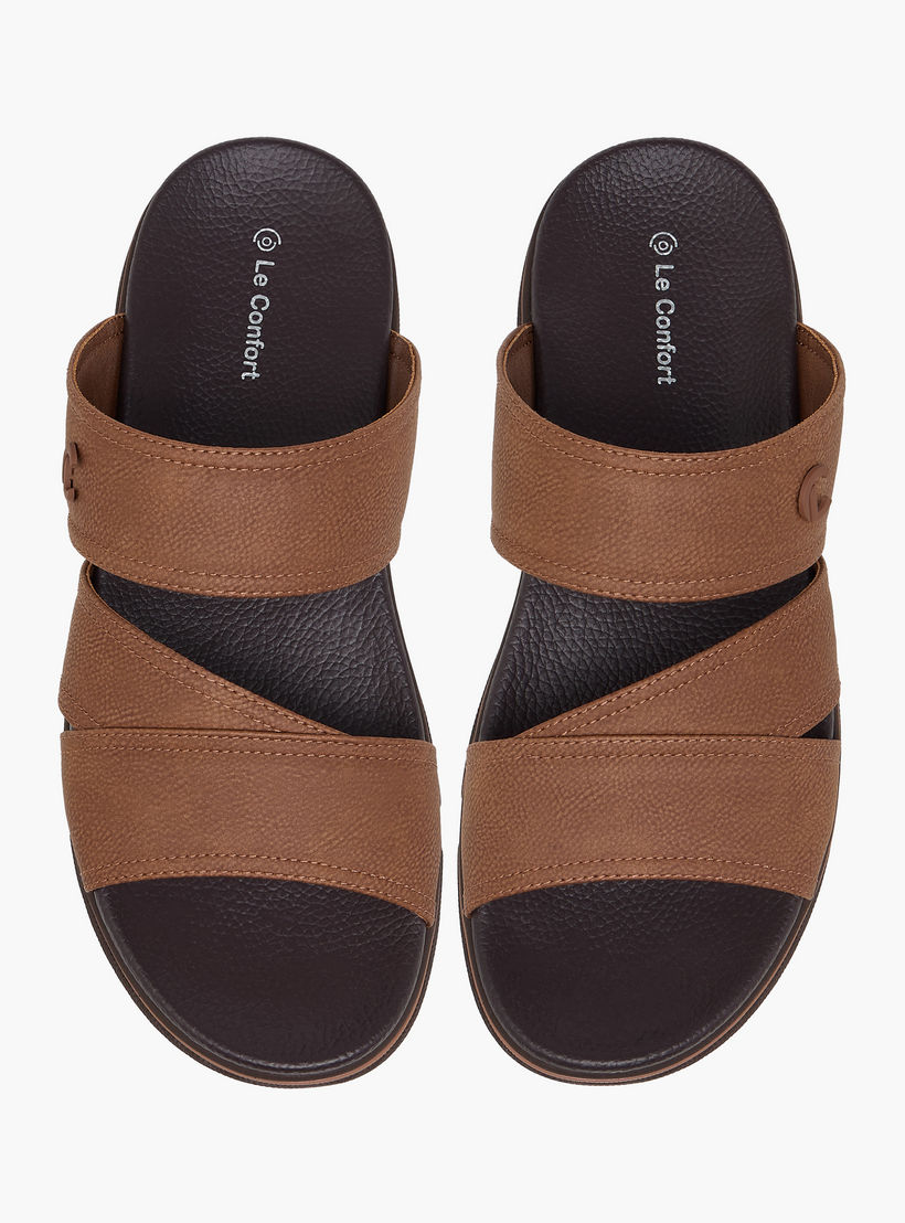 Le Confort Textured Slip-On Comfort Sandals-men-shoes-sandals-image-1