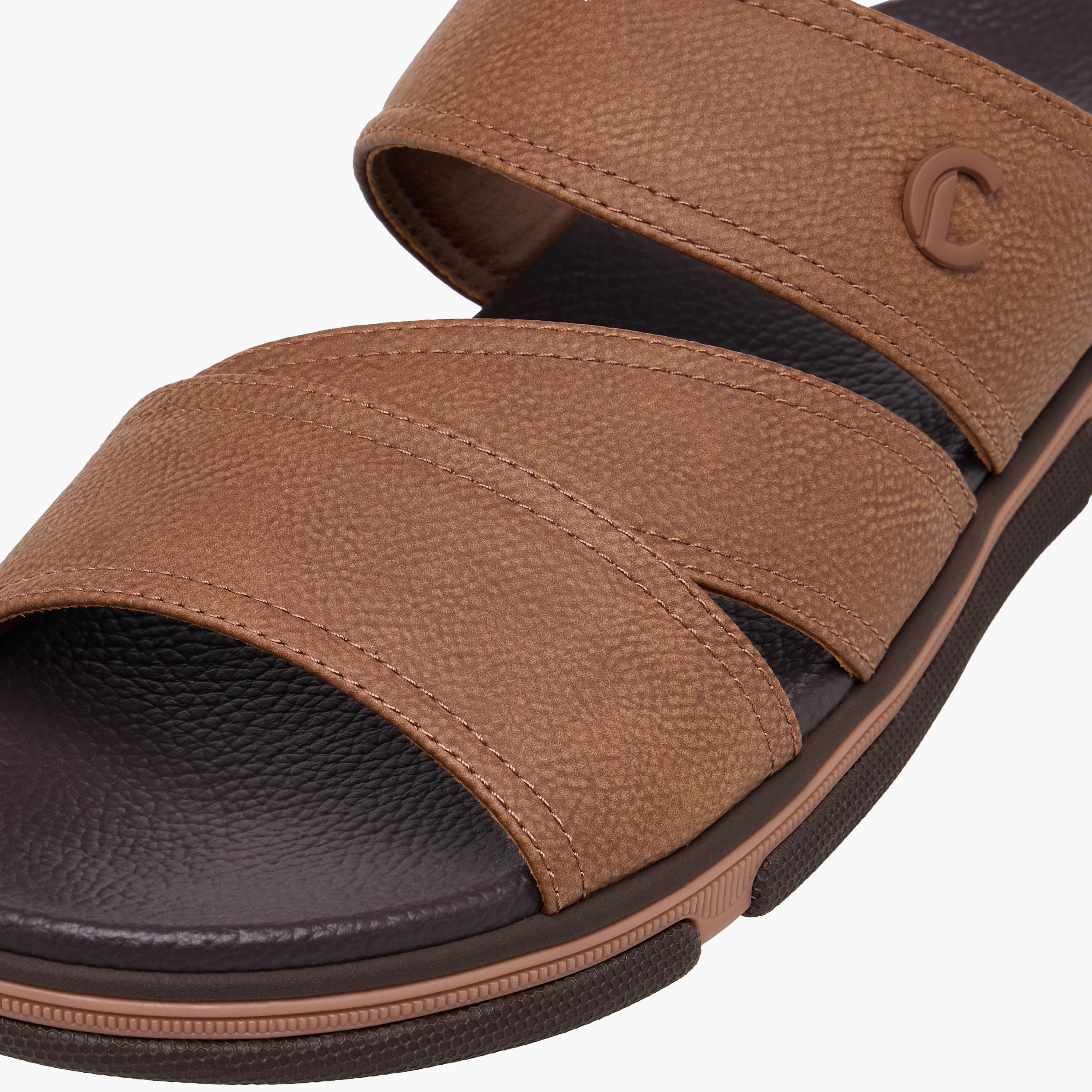 Le Confort Textured Slip-On Comfort Sandals-men-shoes-sandals-image-4