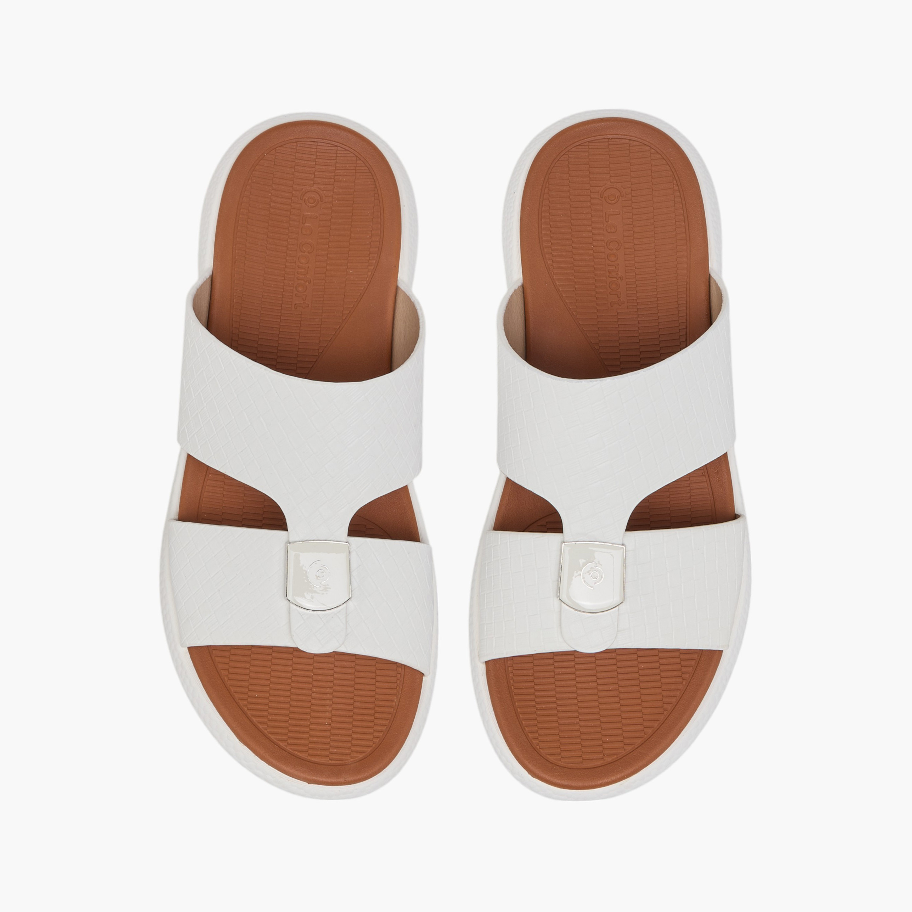 Le Confort Textured Slip-On Comfort Sandals-men-shoes-sandals-image-1