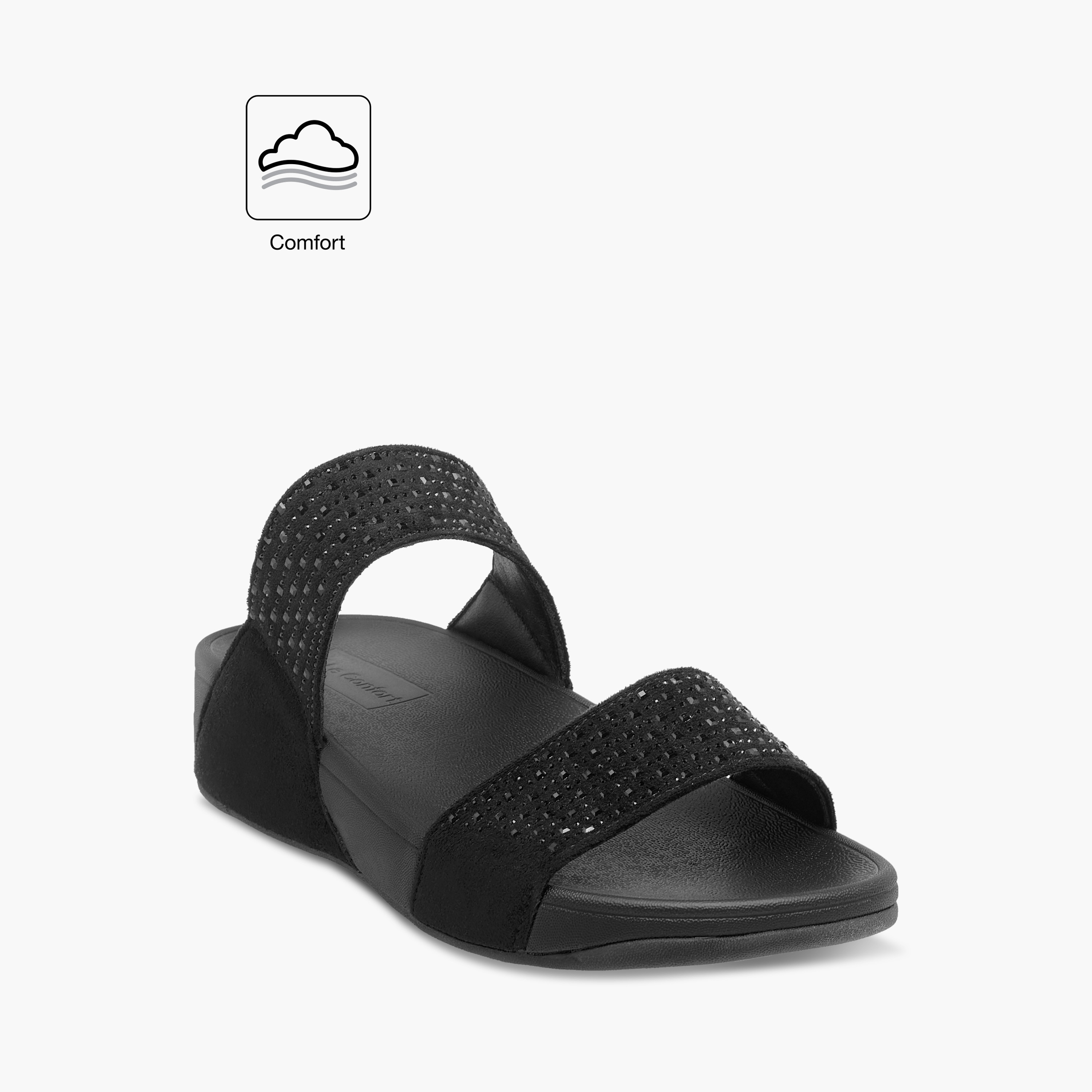 Le Confort Embellished Slip-On Comfort Sandals-women-shoes-flats-sandals-image-2