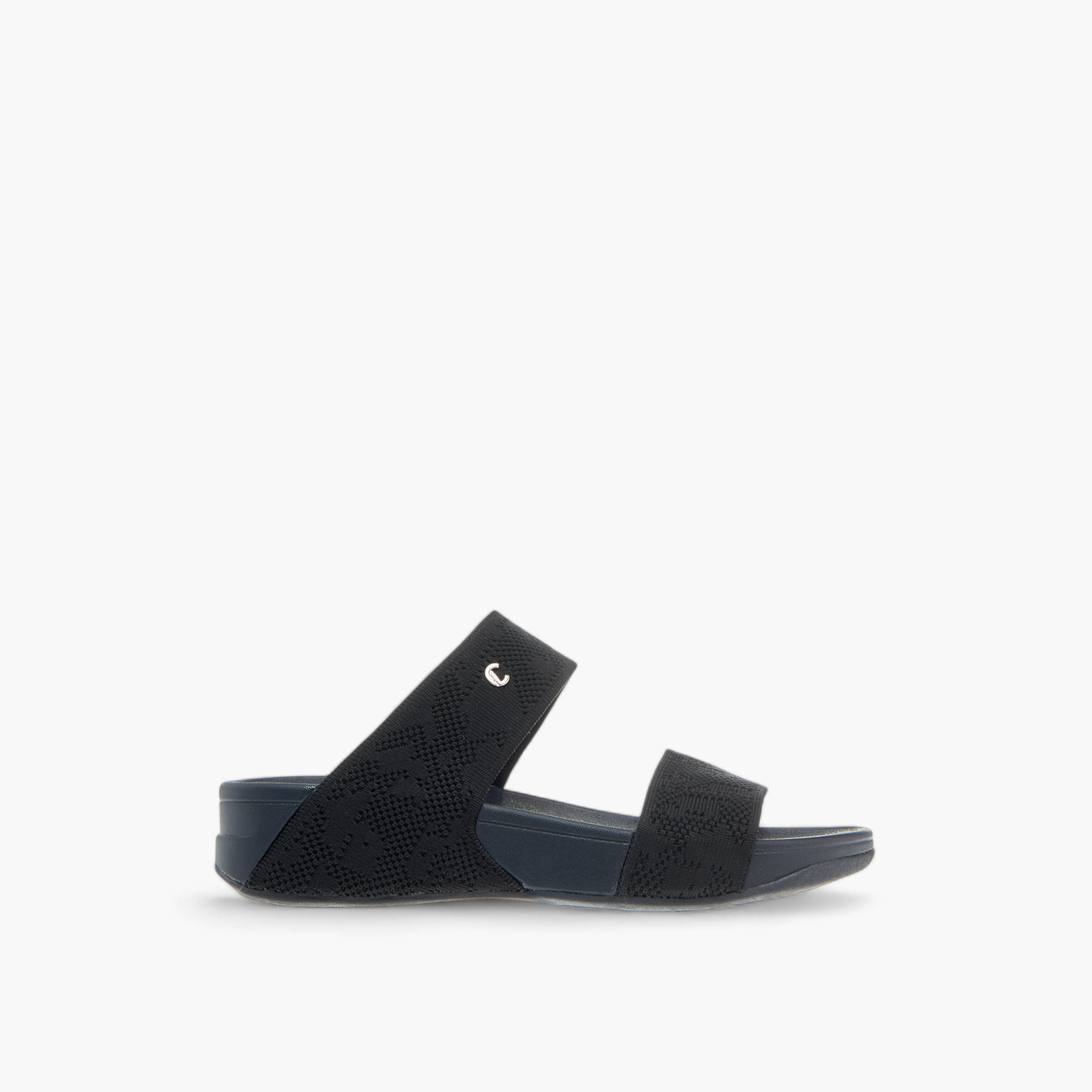 صندل مريح بارز الملمس سهل الارتداء بحواف ميتاليك من لو كونفورت-women-shoes-flats-sandals-image-9