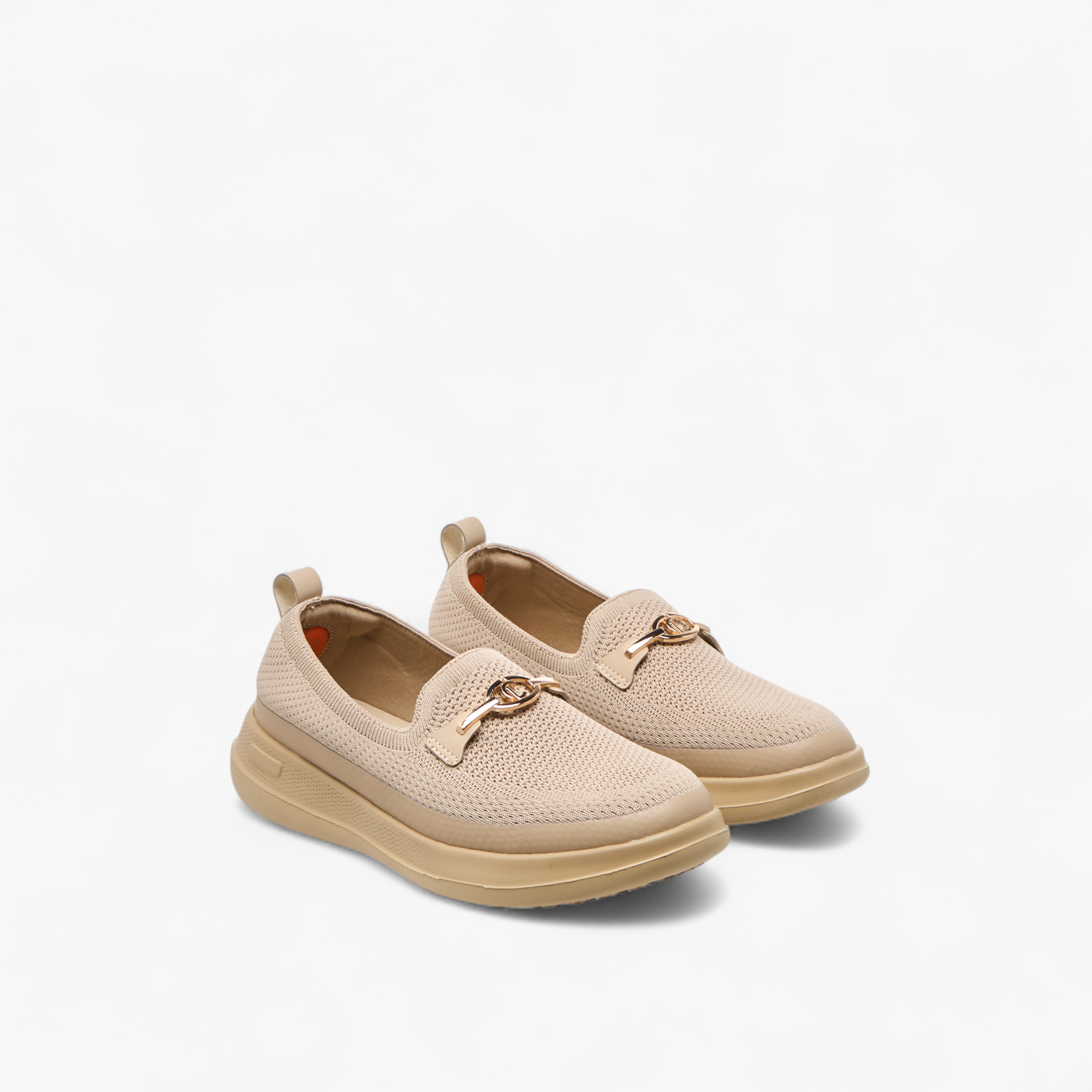 Le Confort Metal Accent Flyknit Slip-On Loafers with Pull Tabs-women-shoes-loafersandmoccasins-image-1