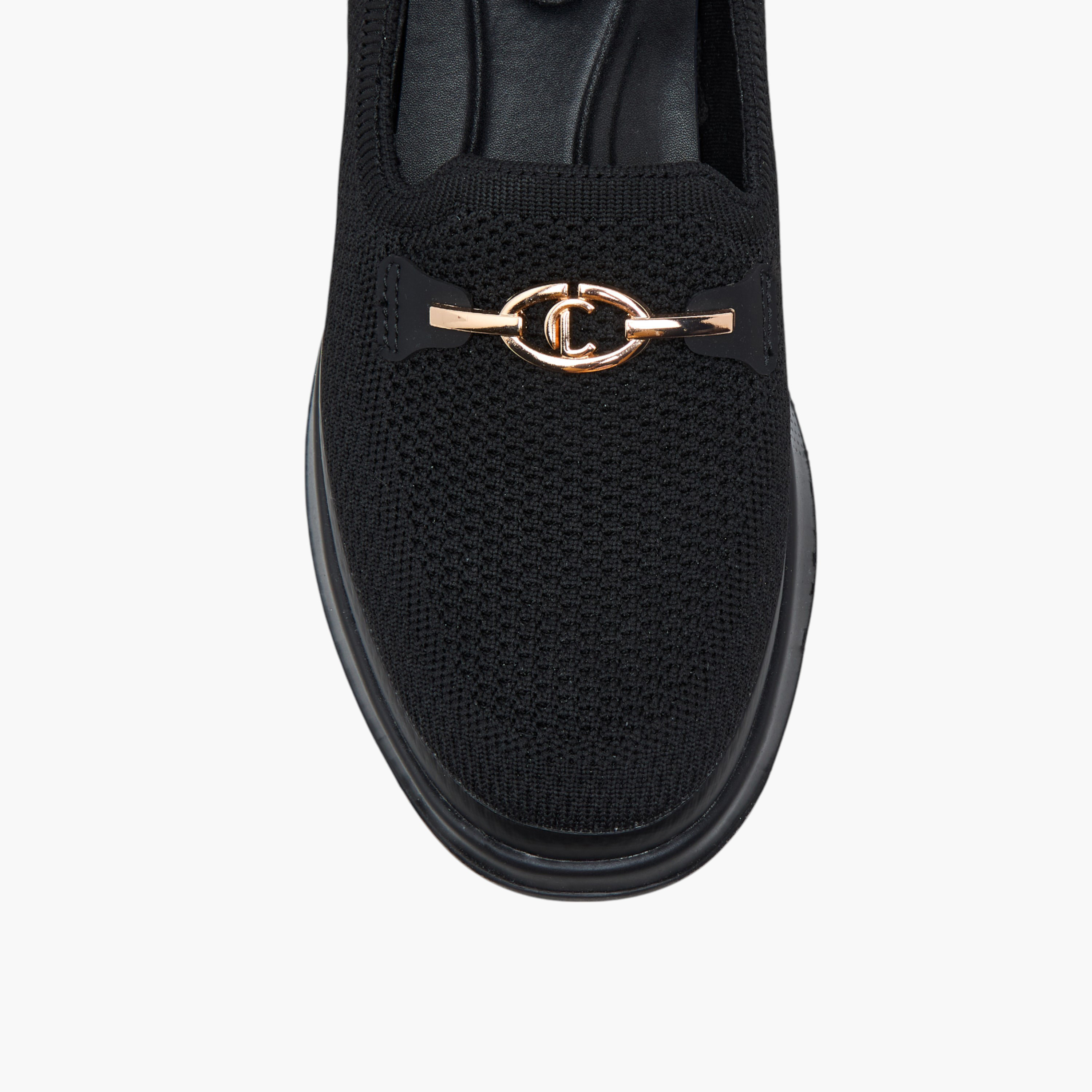 Le Confort Metal Accent Flyknit Slip-On Loafers with Pull Tabs-women-shoes-loafersandmoccasins-image-5