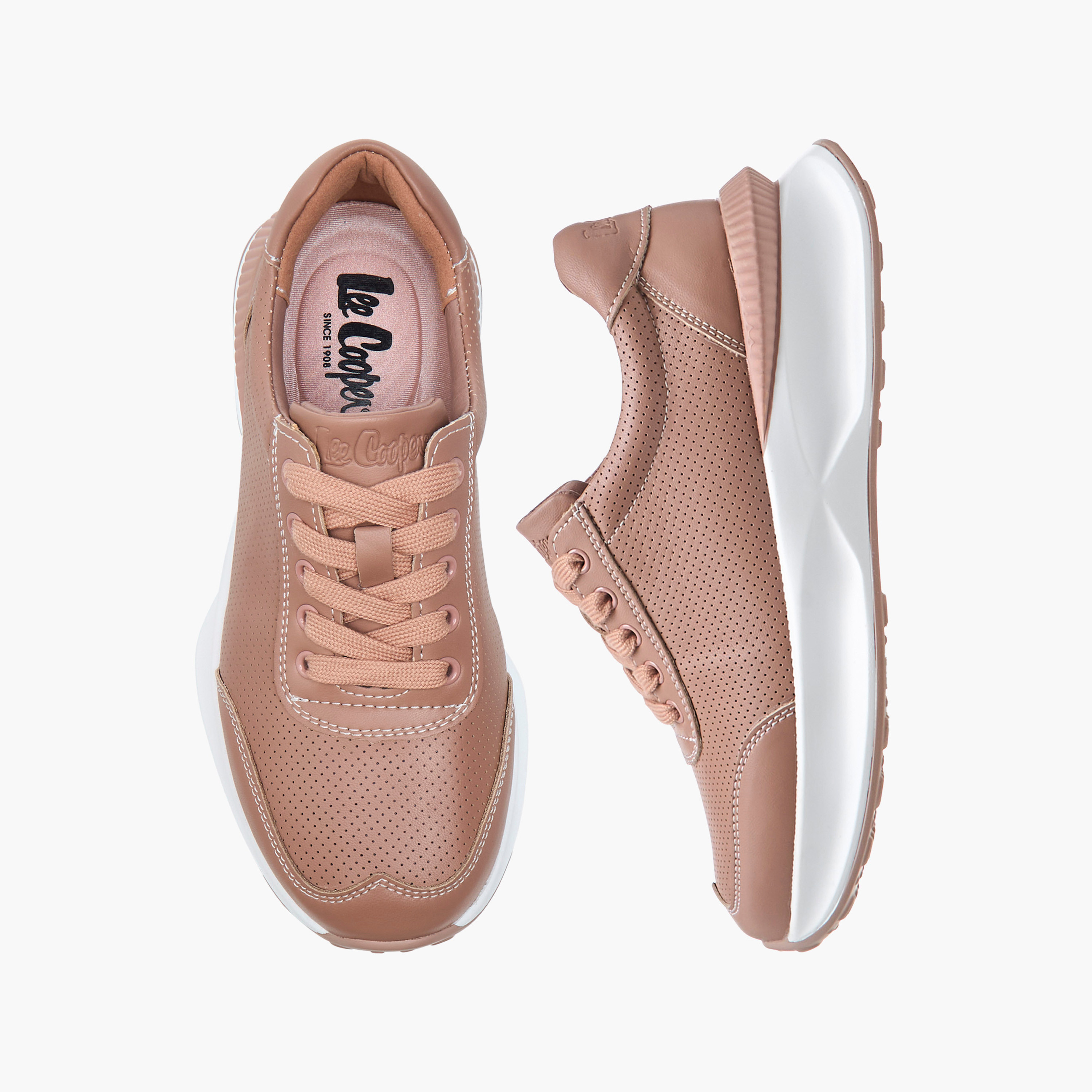 حذاء سنيكرز بارز الملمس برباط للنساء من لي كوبر-women-shoes-sneakers-image-1