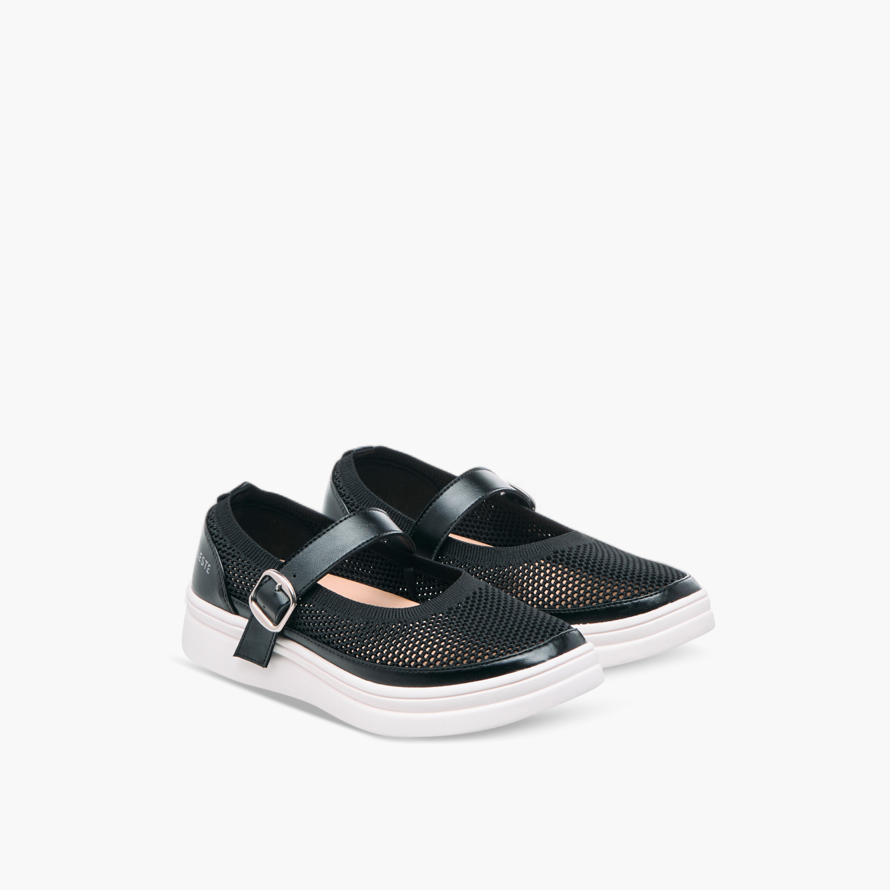 Celeste Women's Textured Sneakers with Buckle Closure - LS24040569-women-shoes-sneakers-image-1