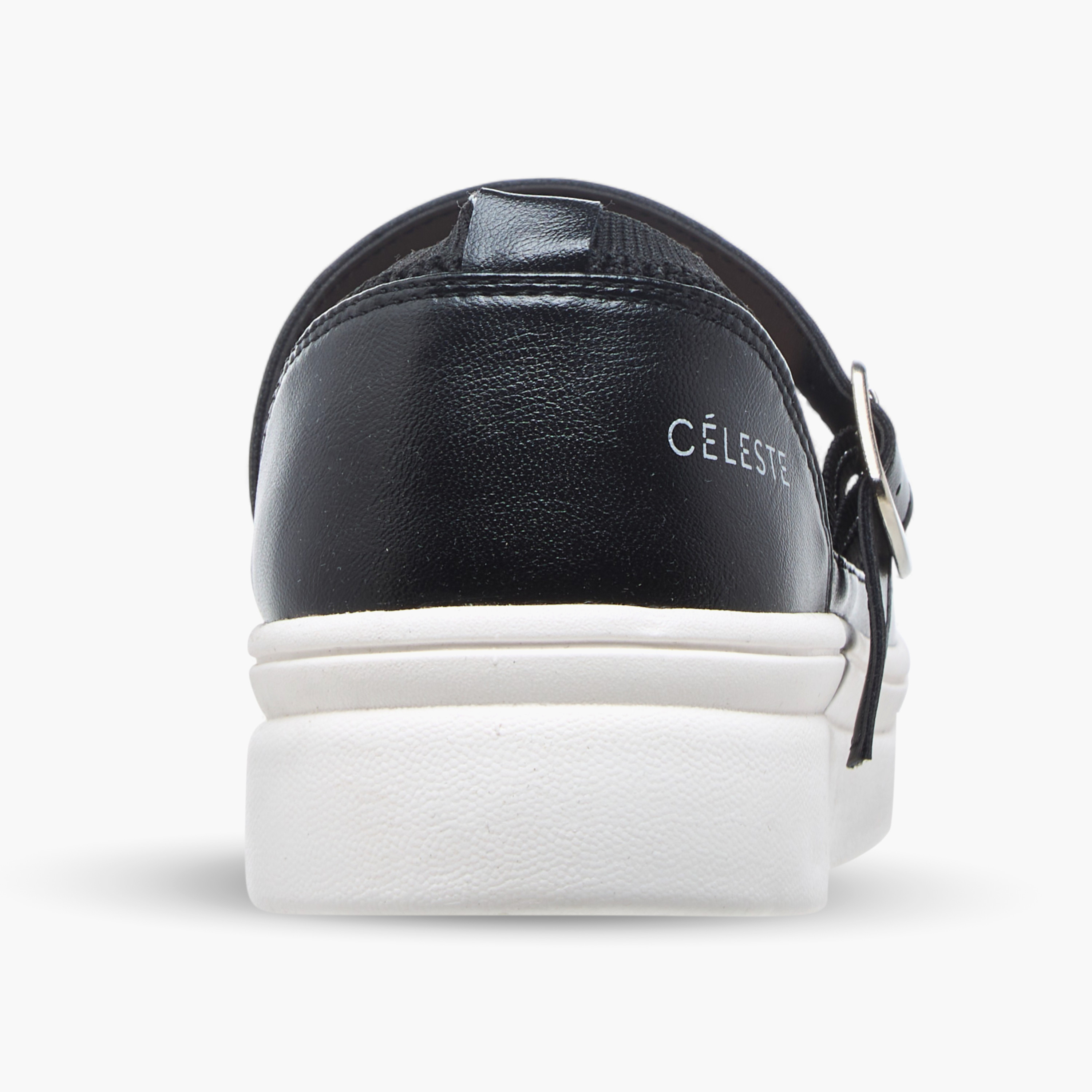 Celeste Women's Textured Sneakers with Buckle Closure - LS24040569-women-shoes-sneakers-image-5