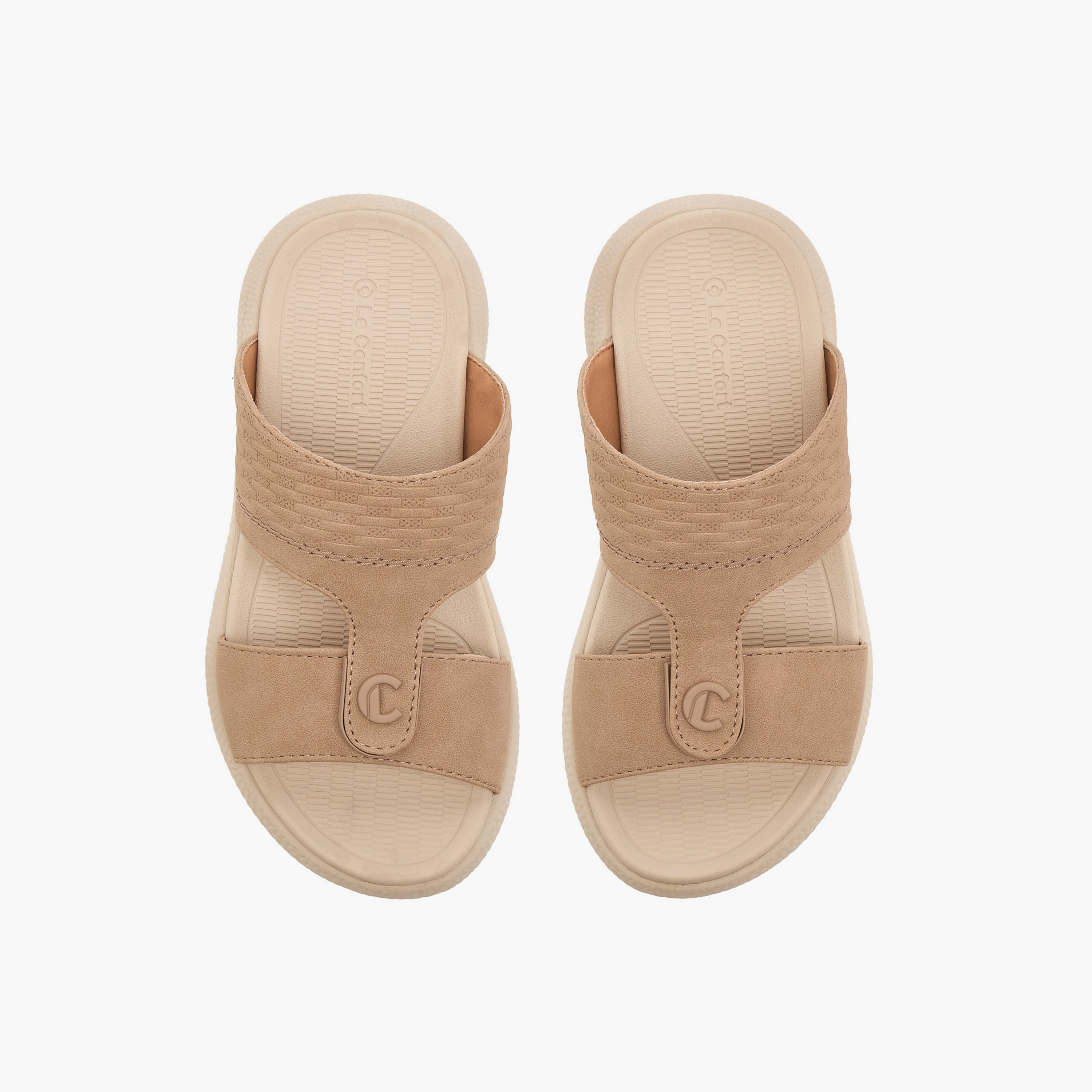 Le Confort Textured Comfort Arabic Sandals-boys-shoes-sandals-image-1