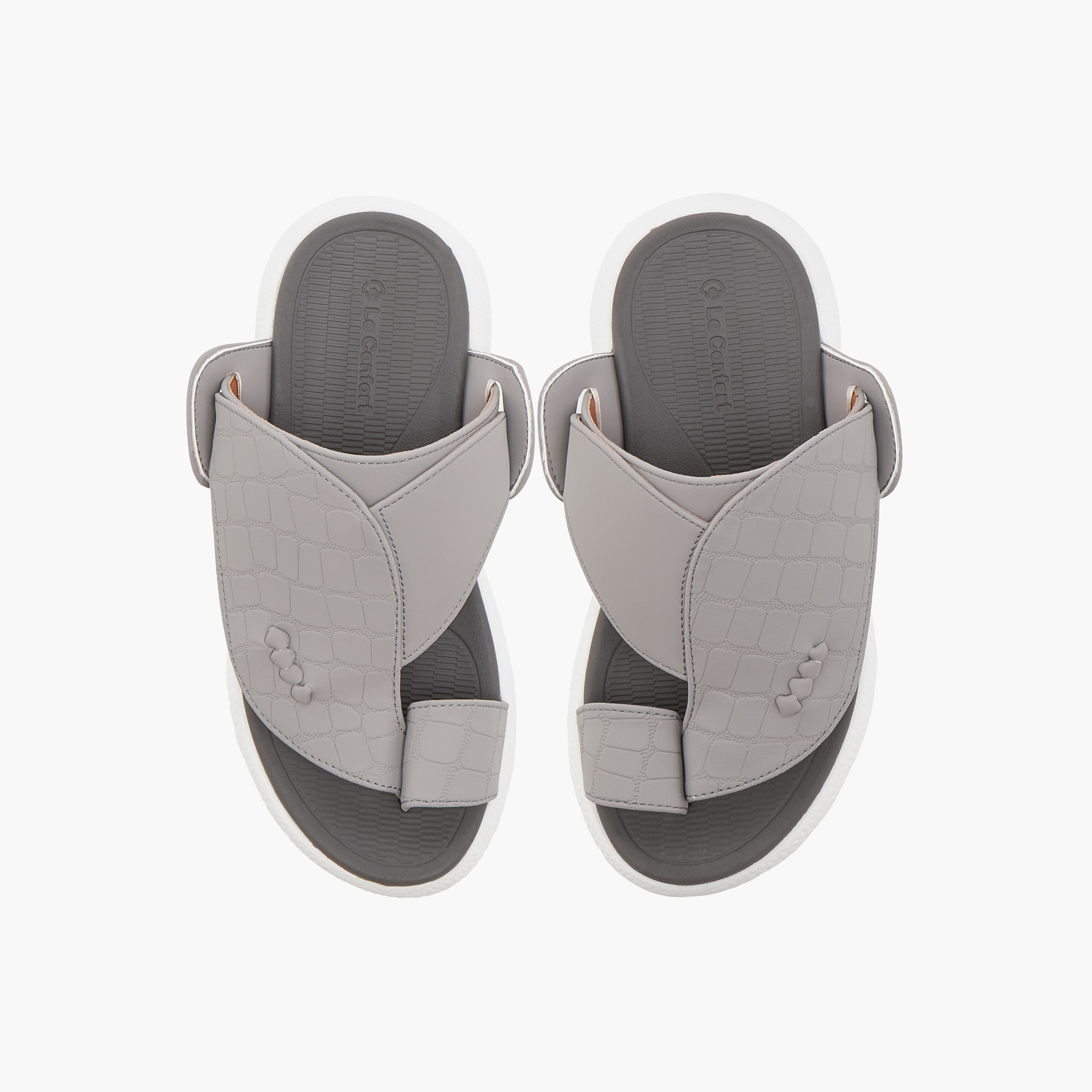 Le Confort Textured Comfort Arabic Sandals with Toe Detail-boys-shoes-sandals-image-1