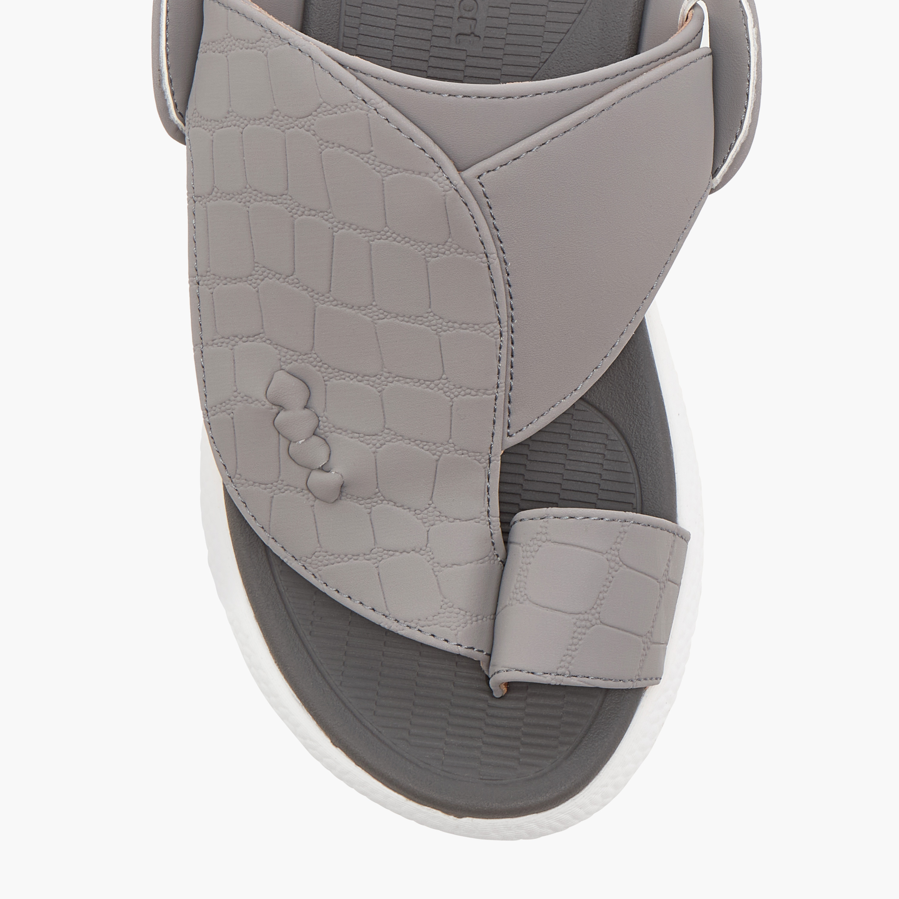 Le Confort Textured Comfort Arabic Sandals with Toe Detail-boys-shoes-sandals-image-3