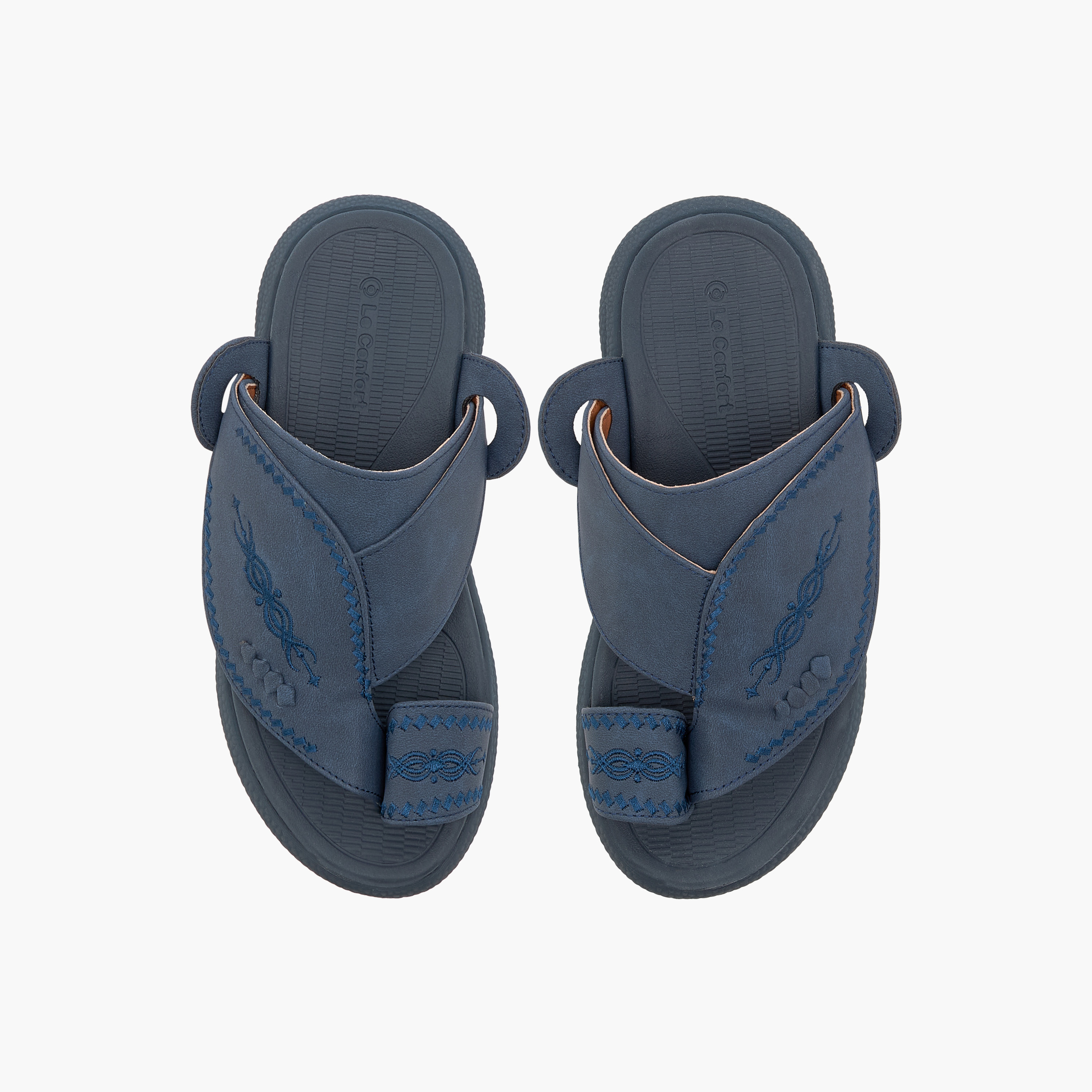 Le Confort Embroidered Comfort Arabic Sandals with Toe Detail-boys-shoes-sandals-image-1