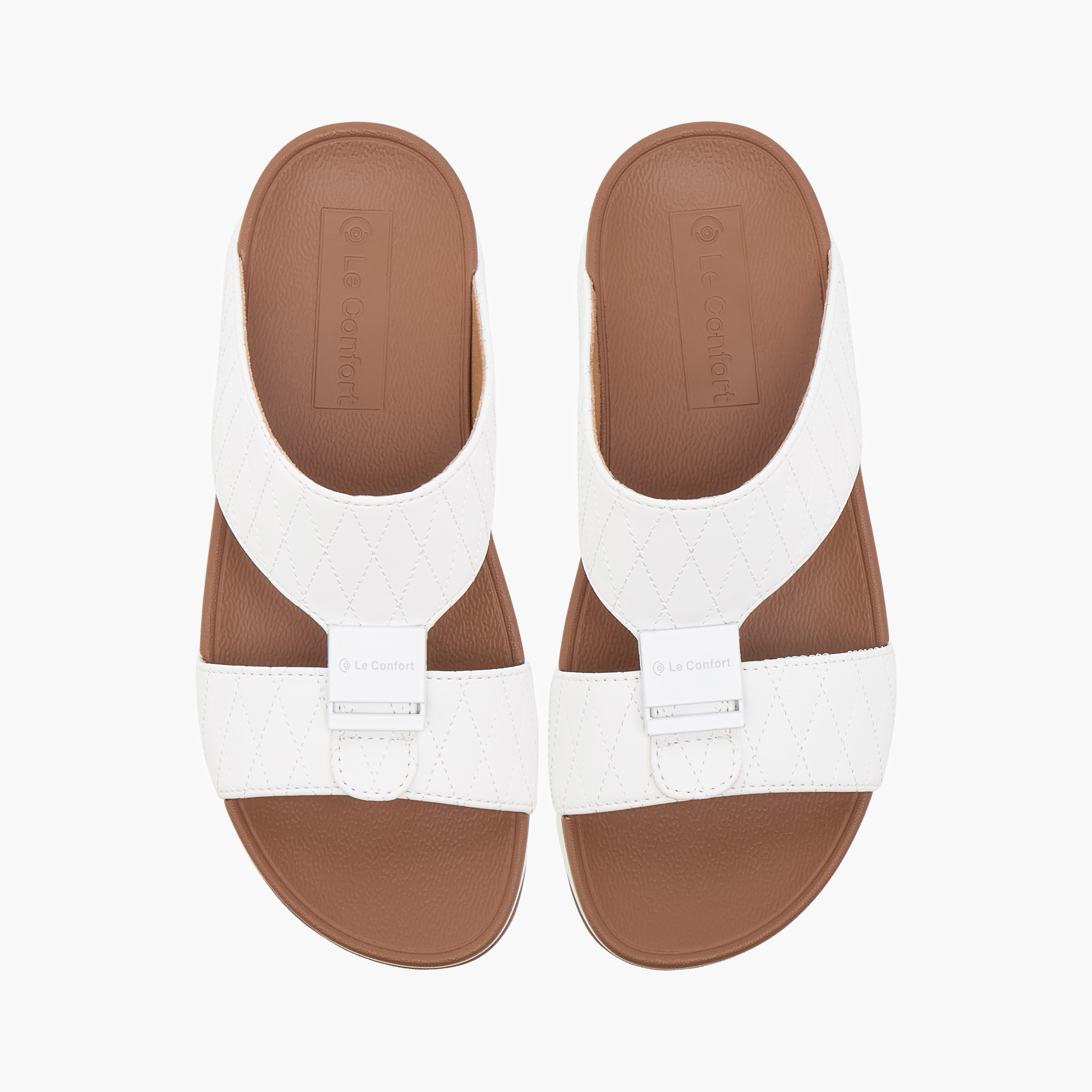 Le Confort Stitch Detail Comfort Arabic Sandals with Logo Accent-boys-shoes-sandals-image-1