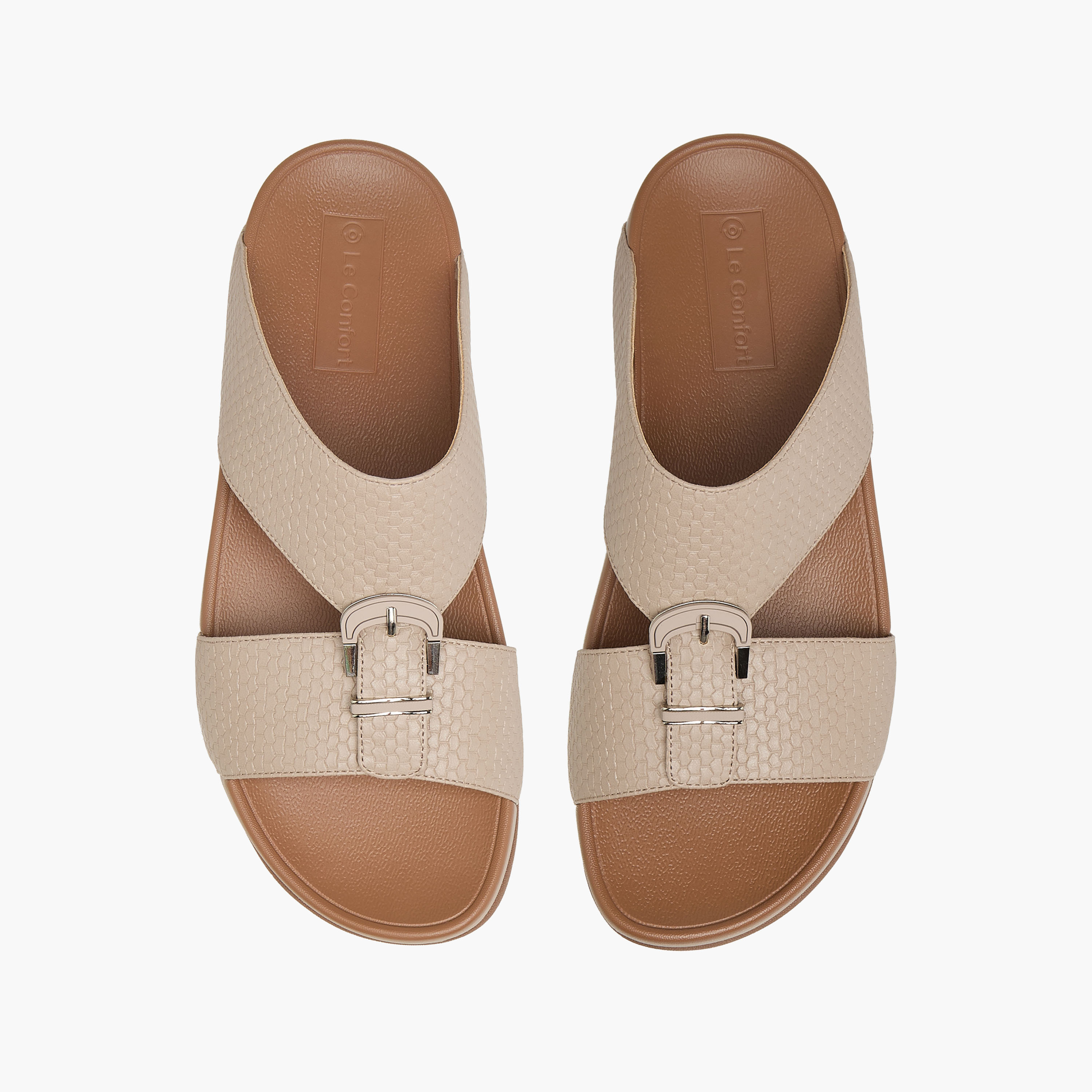 Le Confort Mens Buckle Accent Comfort Sandals-men-shoes-sandals-image-1