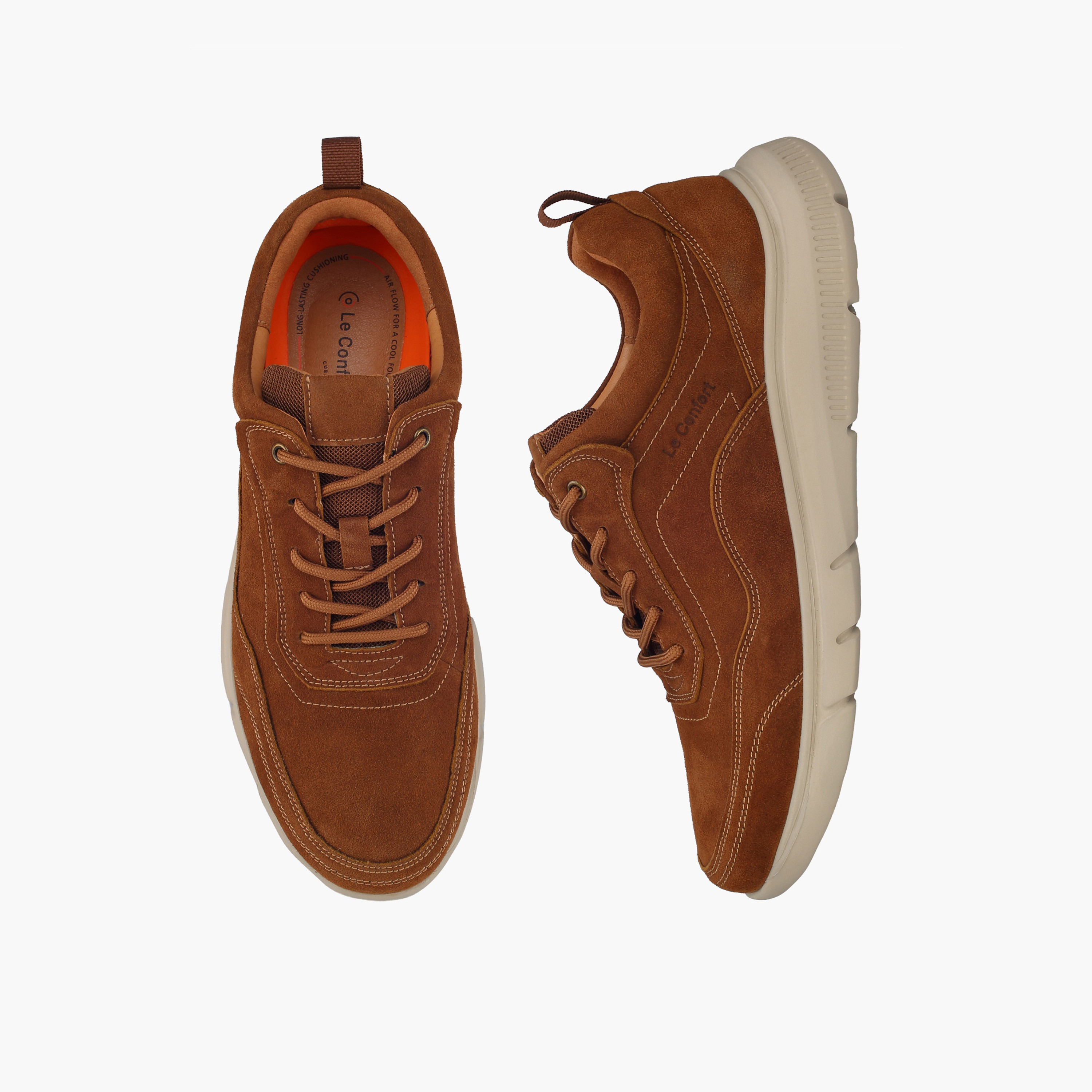 حذاء سنيكرز جلد برباط إغلاق للرجال من لو كونفورت-men-shoes-sneakers-image-1