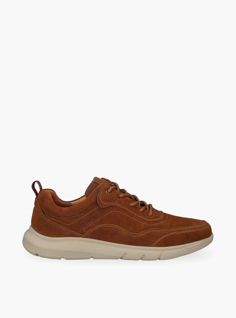 حذاء سنيكرز جلد برباط إغلاق للرجال من لو كونفورت-men-shoes-sneakers-image-3