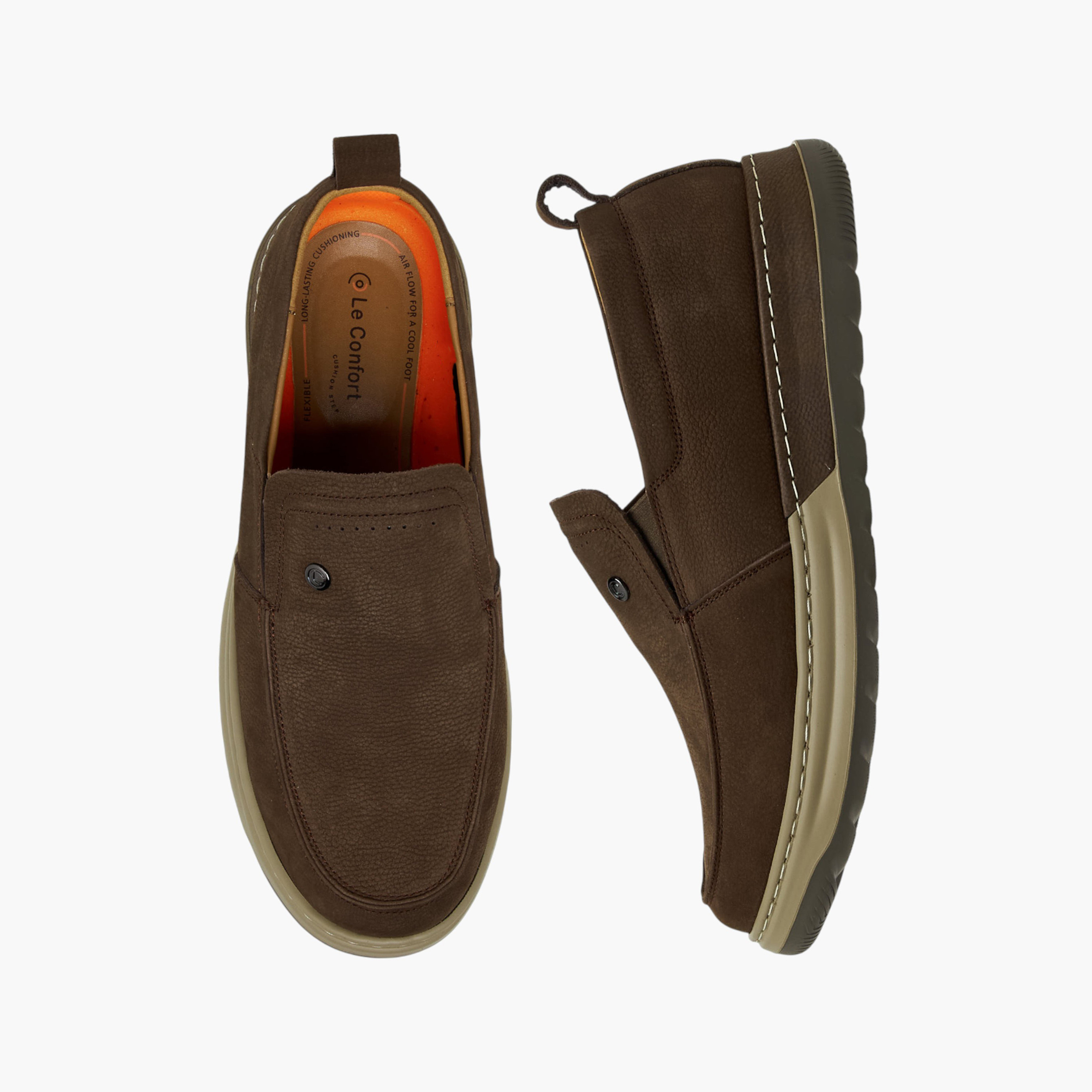 Le Confort Men Genuine Leather Slip-On Loafers-men-shoes-loafersandmoccasins-image-1