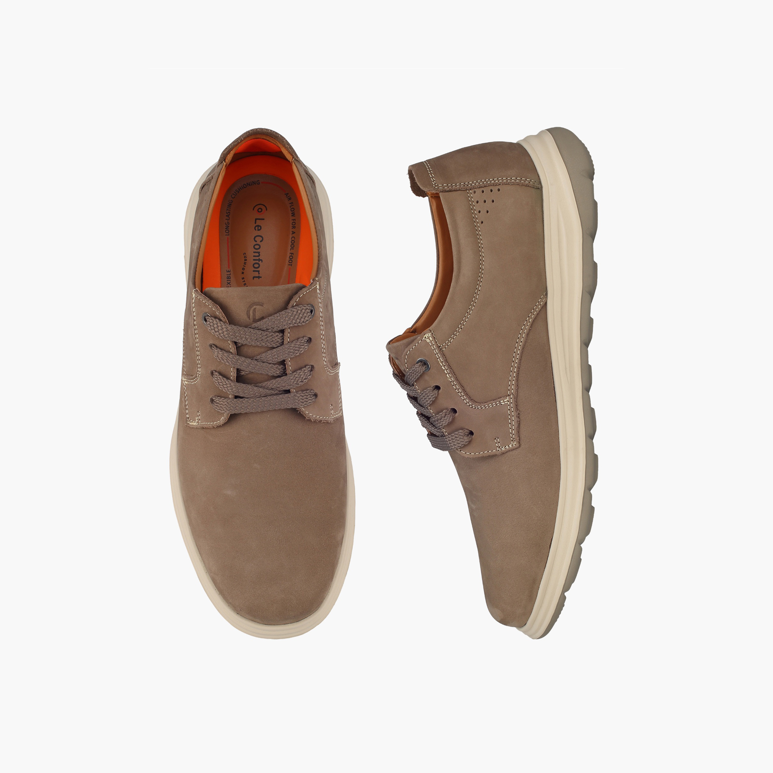 Le Confort Men Lace-Up Leather Ankle Sneakers-men-shoes-sneakers-image-1