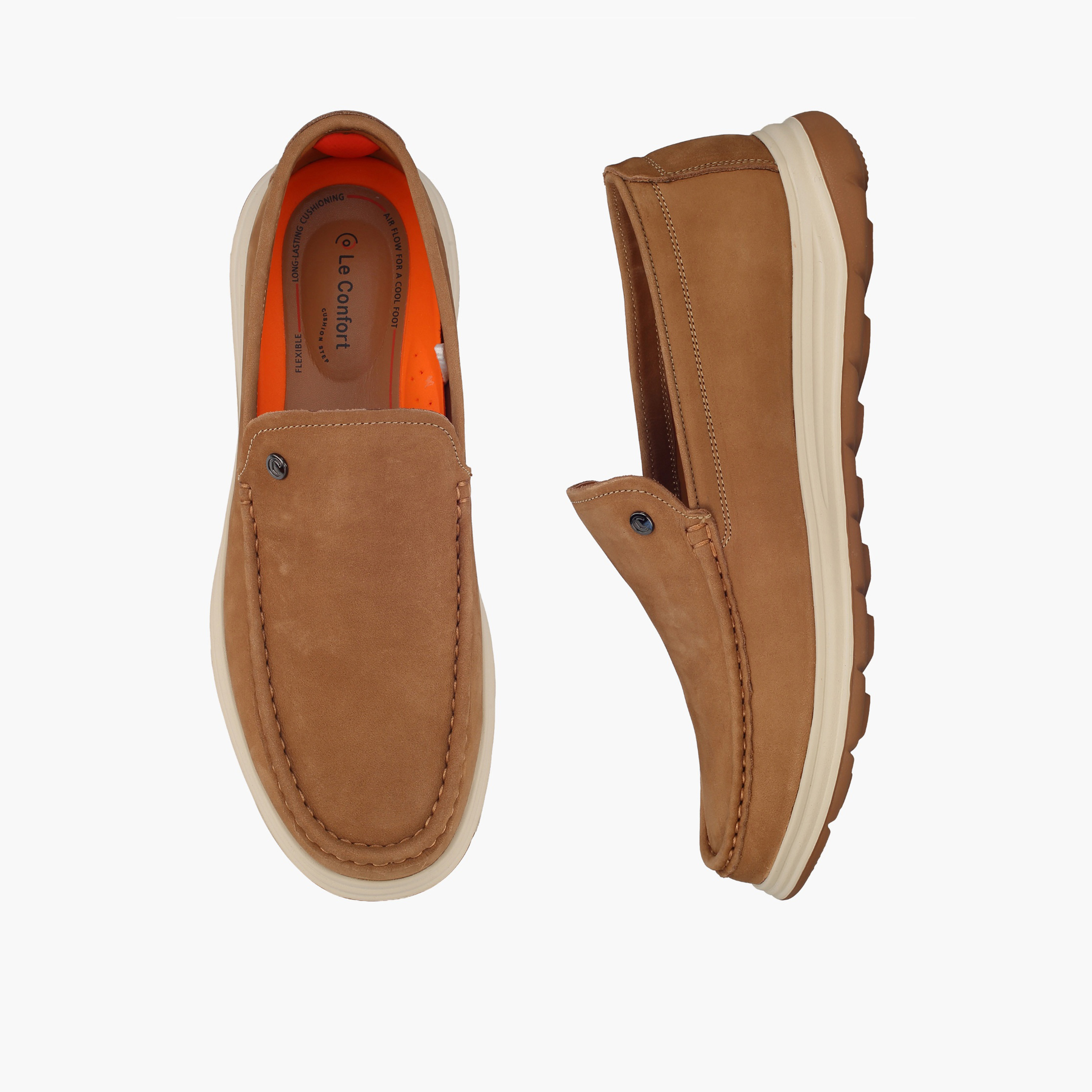 حذاء جلد سهل الارتداء للرجال من لو كونفورت-men-shoes-loafersandmoccasins-image-1