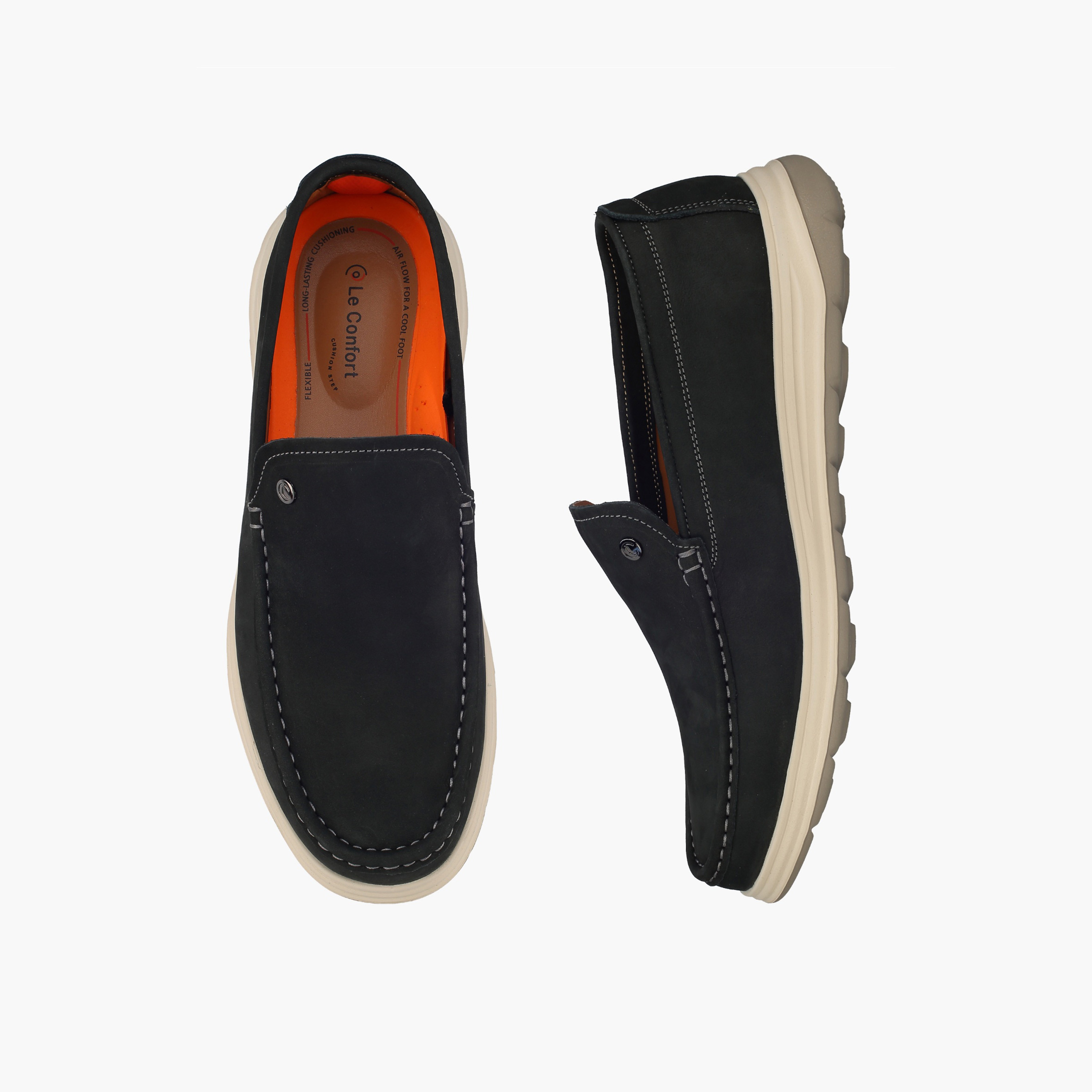 Le Confort Men Slip-On Leather Loafers-men-shoes-loafersandmoccasins-image-1