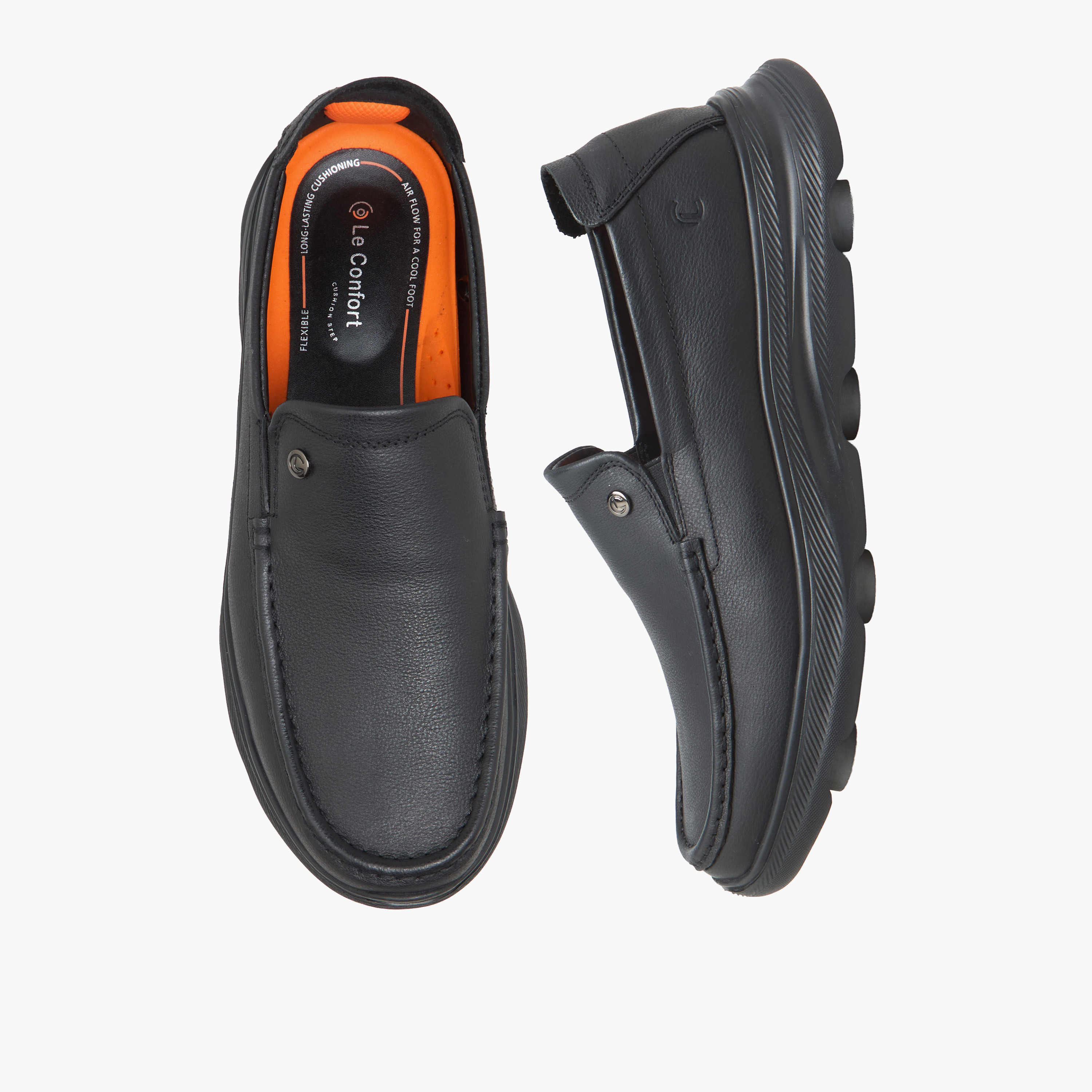 Le Confort Men Slip-On Leather Loafers-men-shoes-loafersandmoccasins-image-1