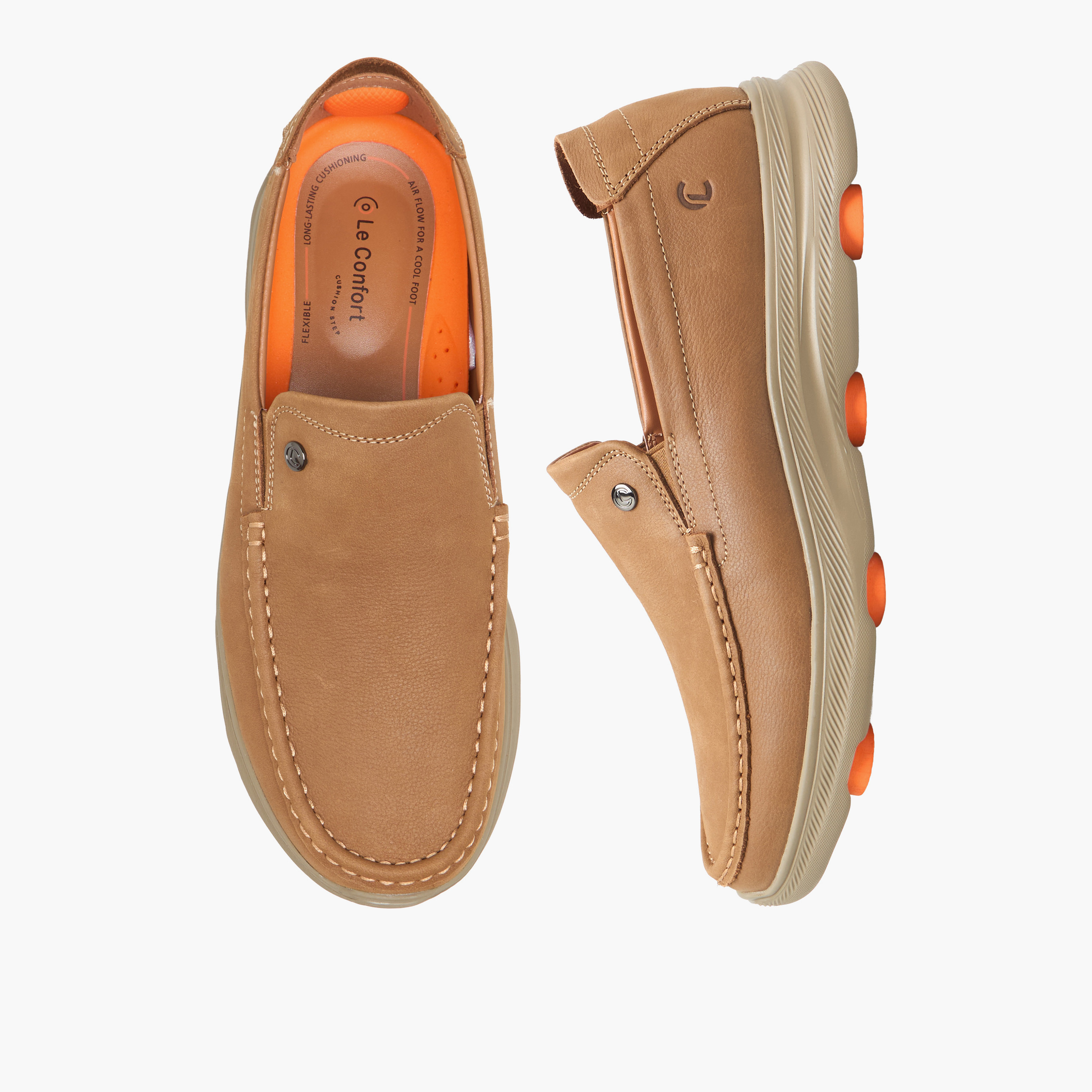 Le Confort Men Slip-On Leather Loafers-men-shoes-loafersandmoccasins-image-1