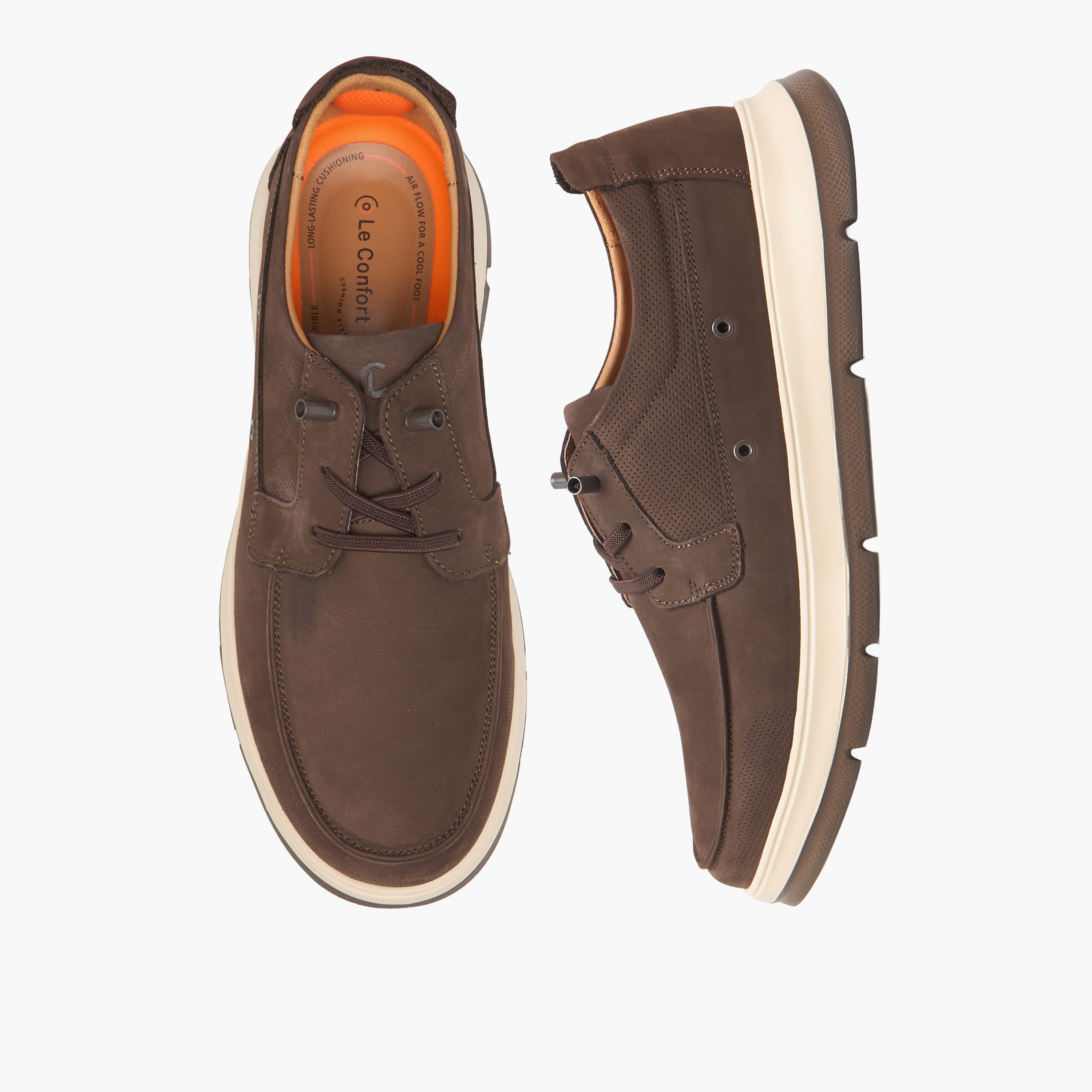 Le Confort Men Lace-Up Leather Ankle Sneakers-men-shoes-sneakers-image-1